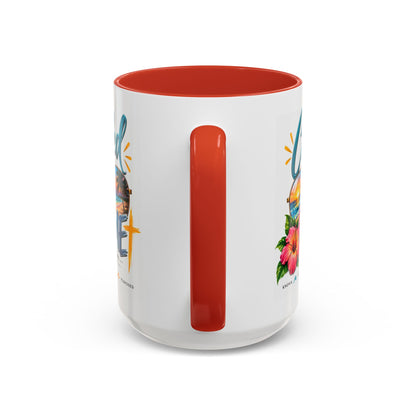 Called By Name Coffee Mug — Christian Inspirational Beach Design (11/15 oz)