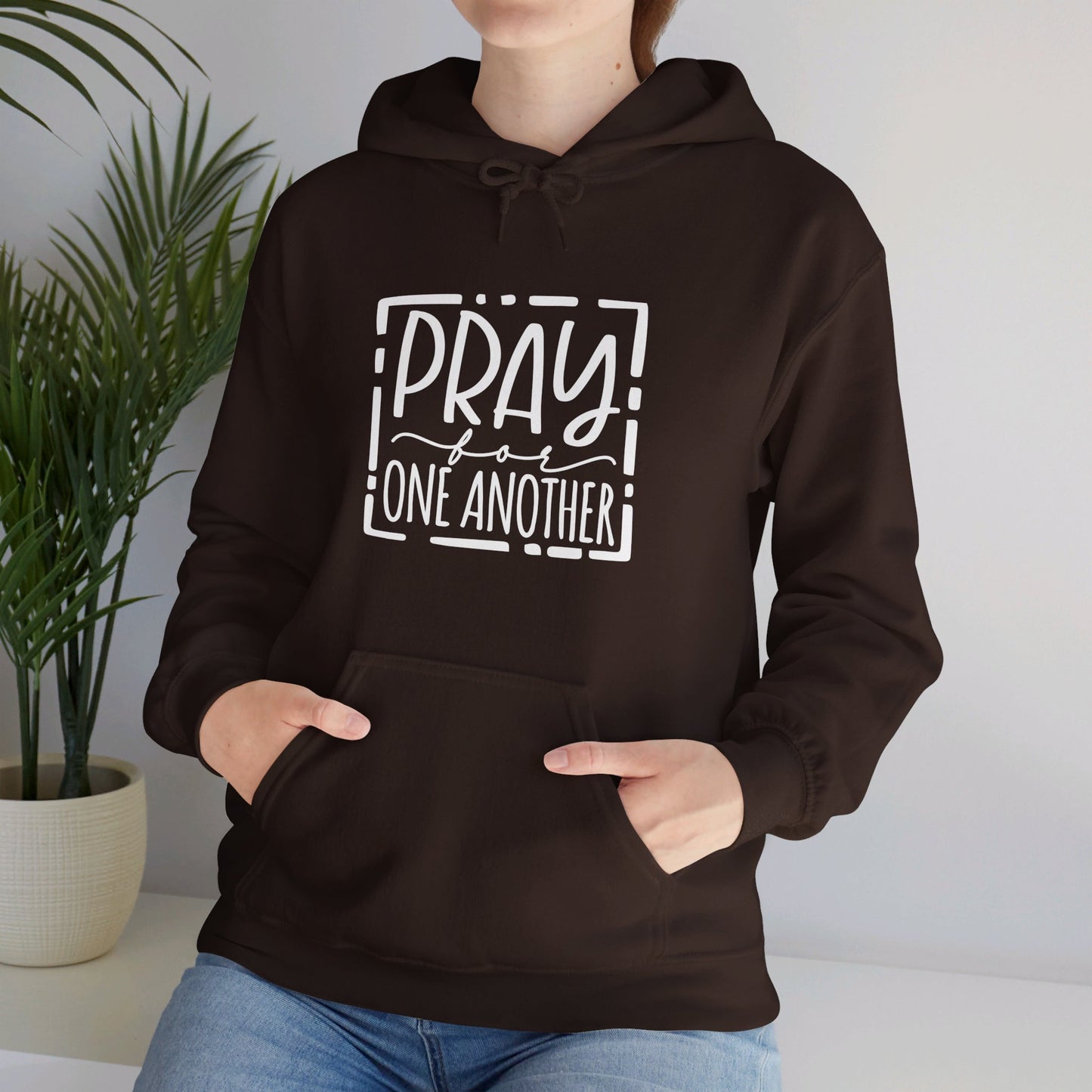 Pray For One Another Don't Quit Unisex Christian Pullover Hooded Sweatshirt