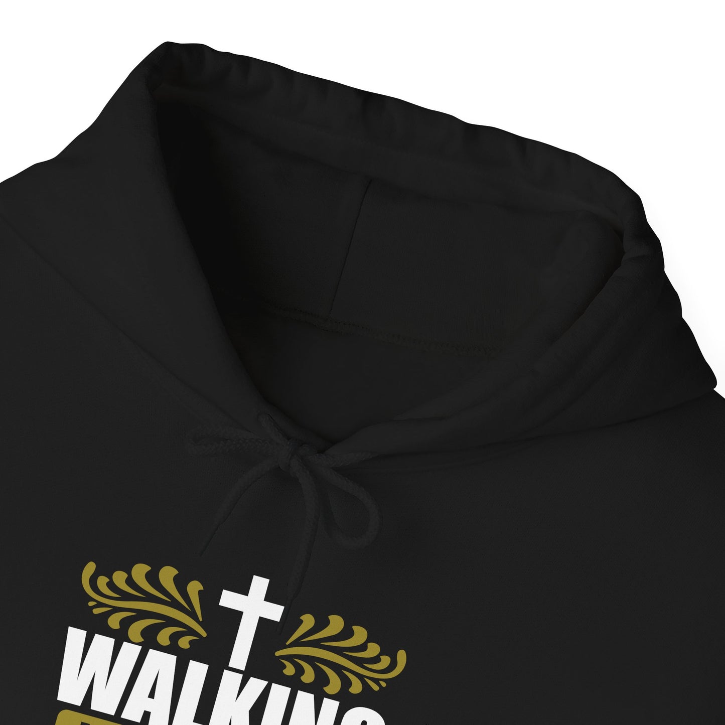 Walking With Jesus Unisex Christian Pullover Hooded Sweatshirt