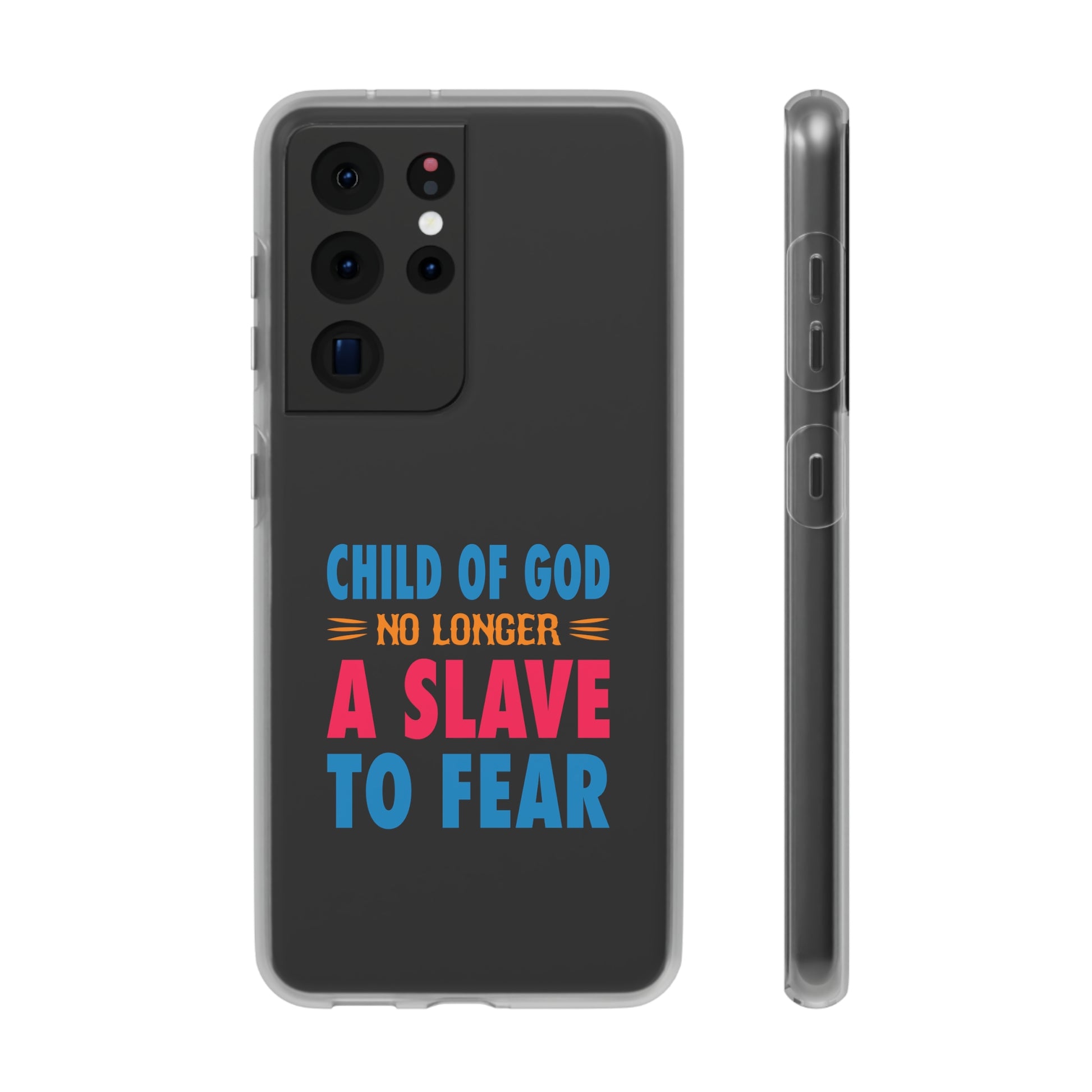 Child Of God No Longer A Slave To Fear Christian Flexi Phone Case Printify