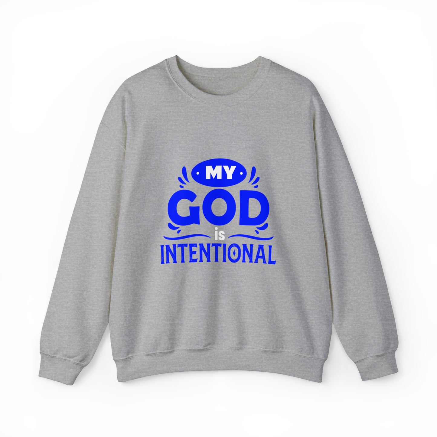 My God Is Intentional Unisex Heavy Blend™ Crewneck Sweatshirt