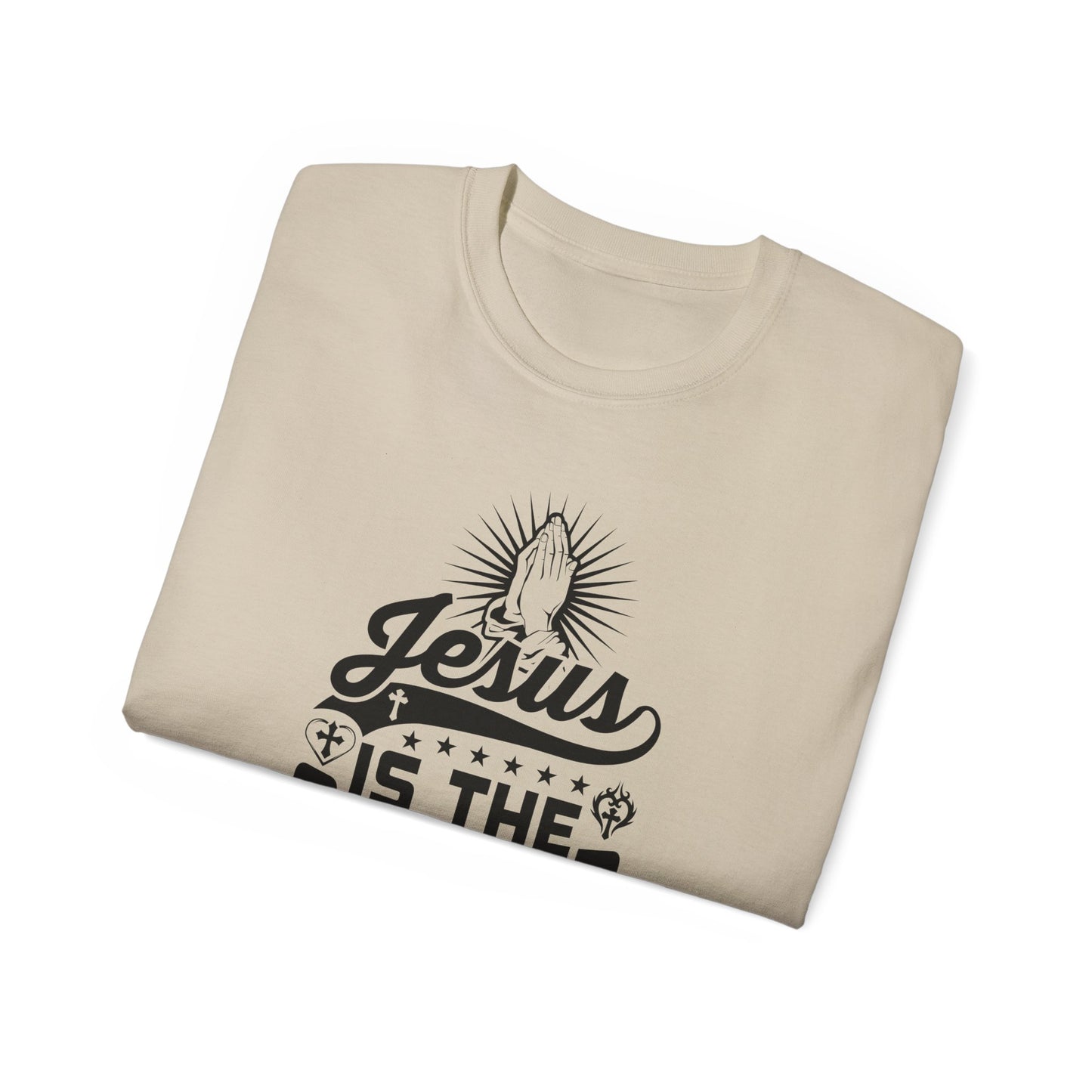 Jesus Is The Answer Unisex Christian Ultra Cotton Tee Printify