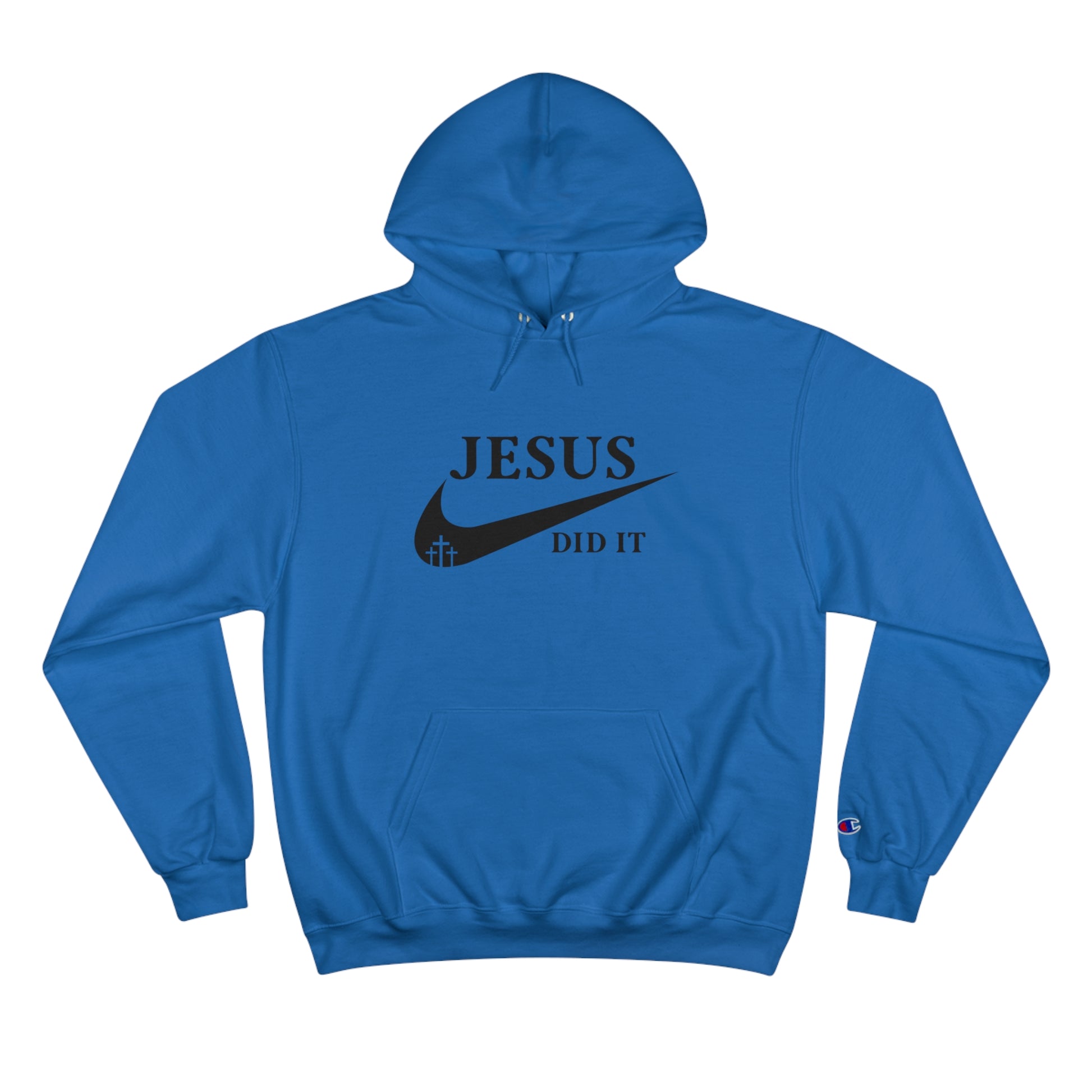 Jesus Did It (like Nike) Unisex Champion Hoodie Printify
