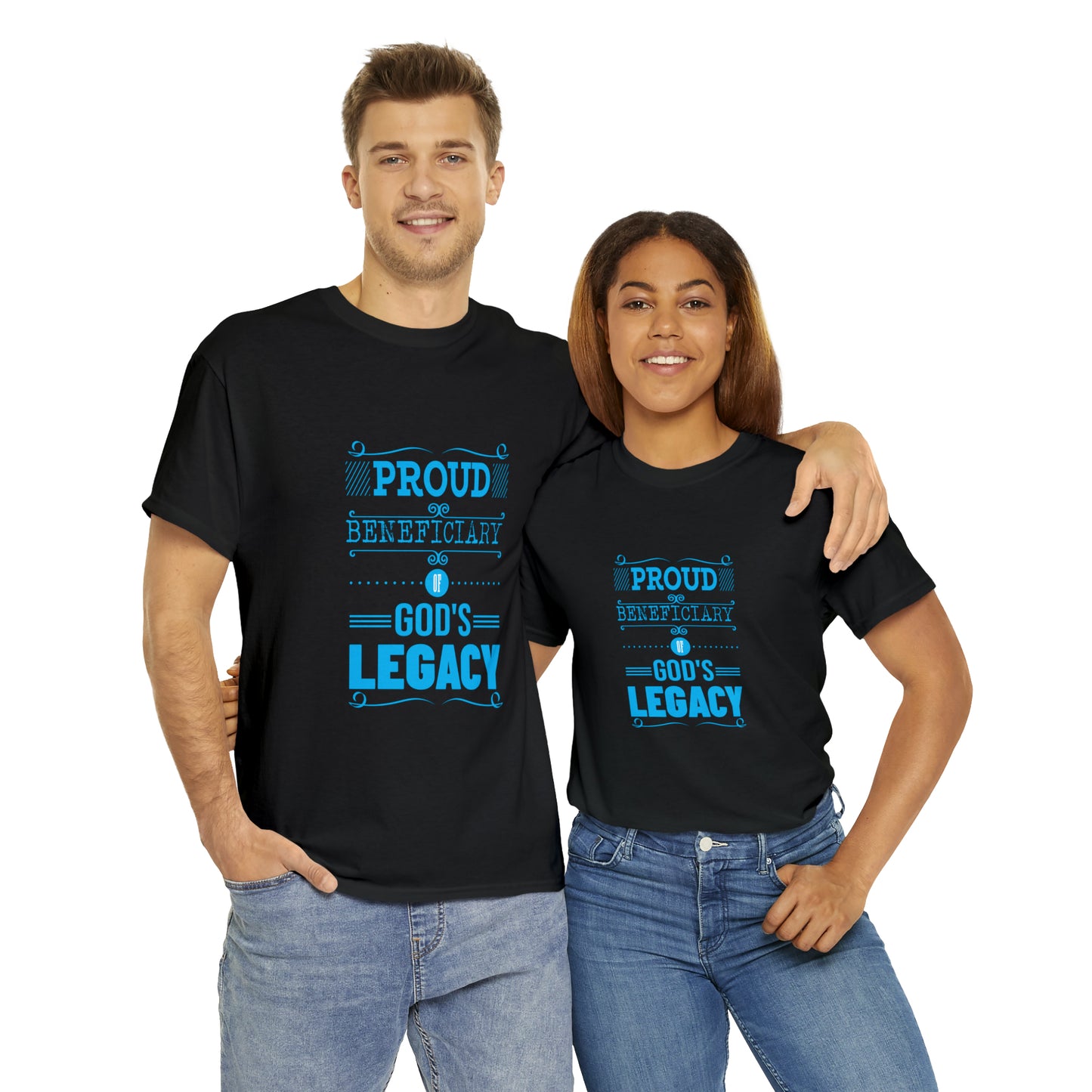 Proud Beneficiary Of God's Legacy Unisex Heavy Cotton Tee