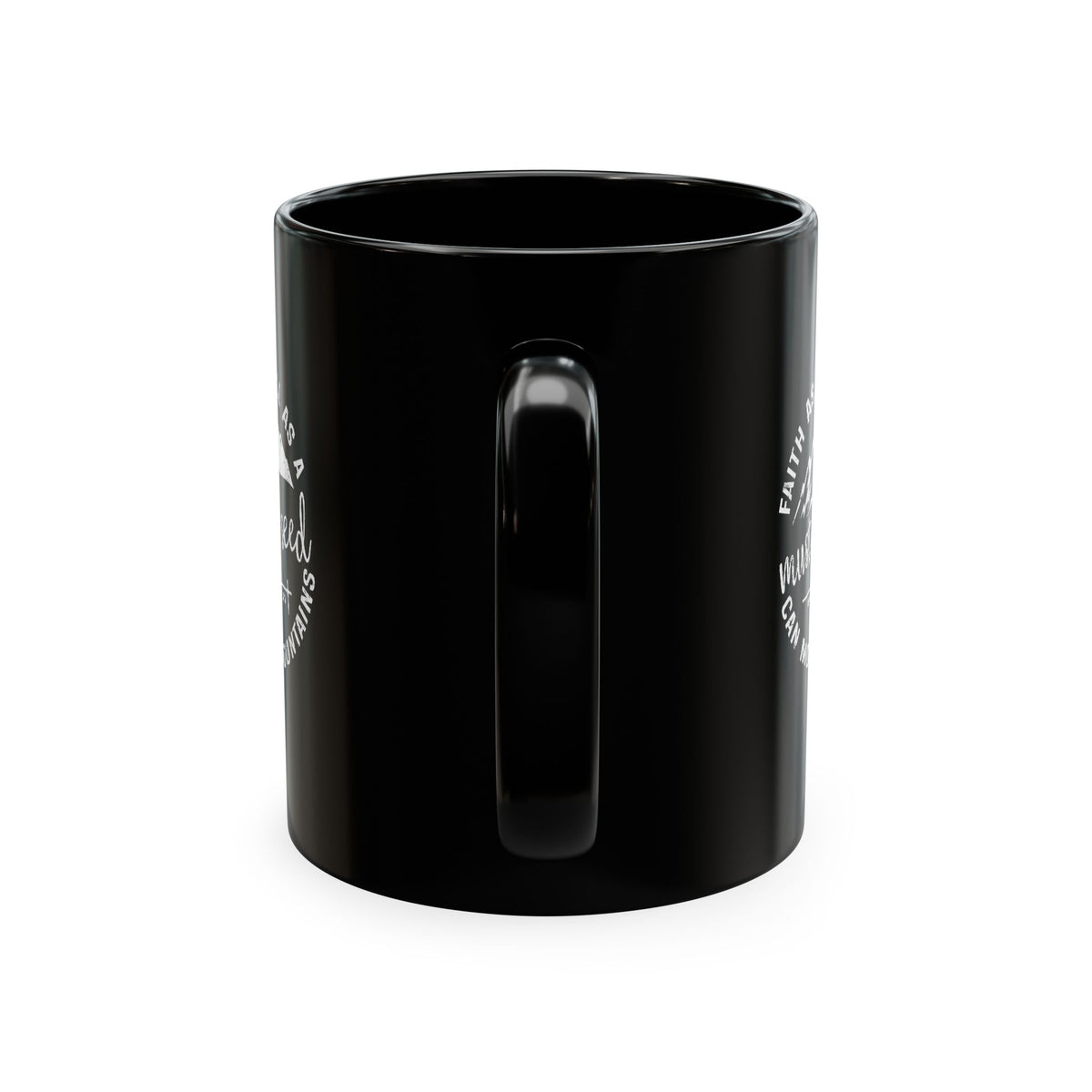 Mustard Christian Ceramic Mug — "Faith as Small as a Mustard Seed" Inspirational Coffee Cup