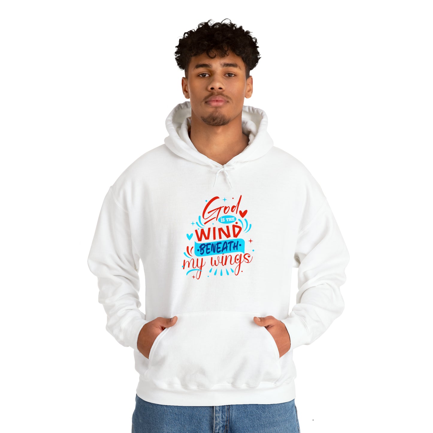 God Is The Wind Beneath My Wings Unisex Hooded Sweatshirt