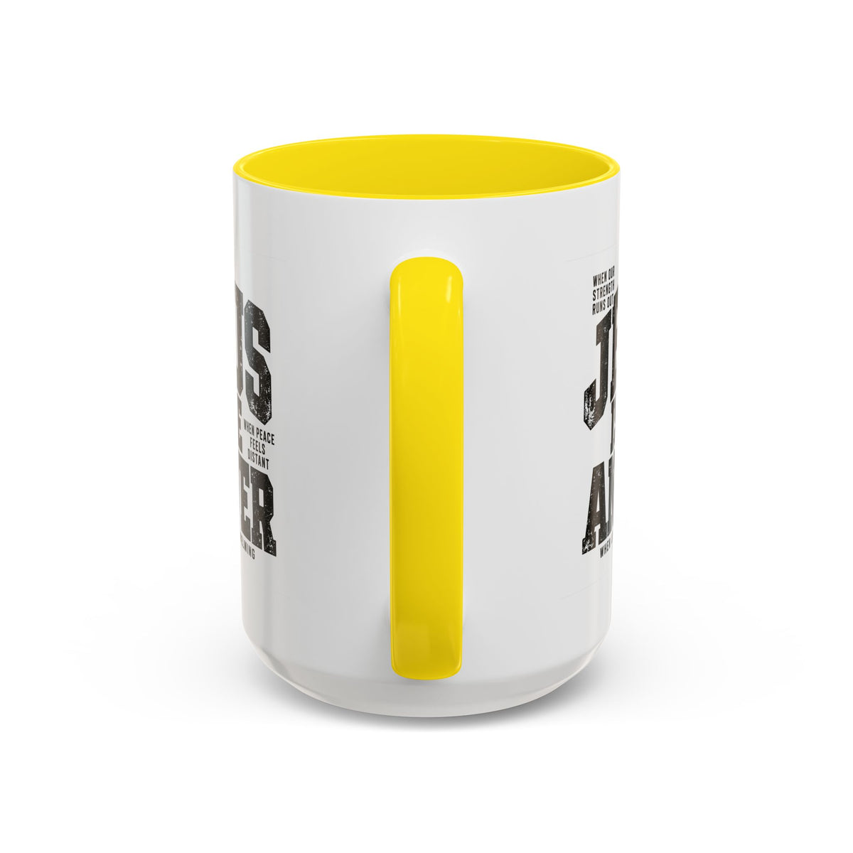 Jesus Is the Answer Christian Coffee Mug | Matthew 11:28