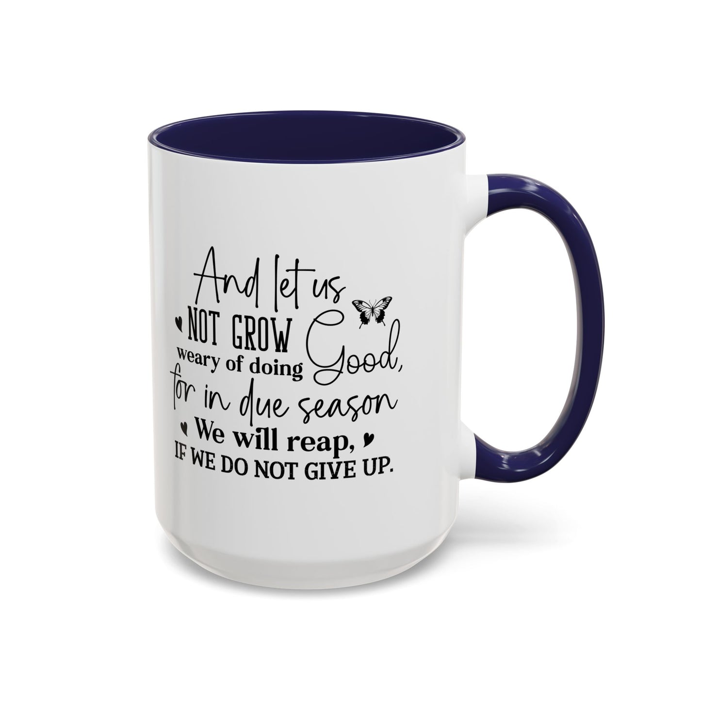 Christian Ceramic Mug - Due Season Accent Coffee Mug (11, 15oz)