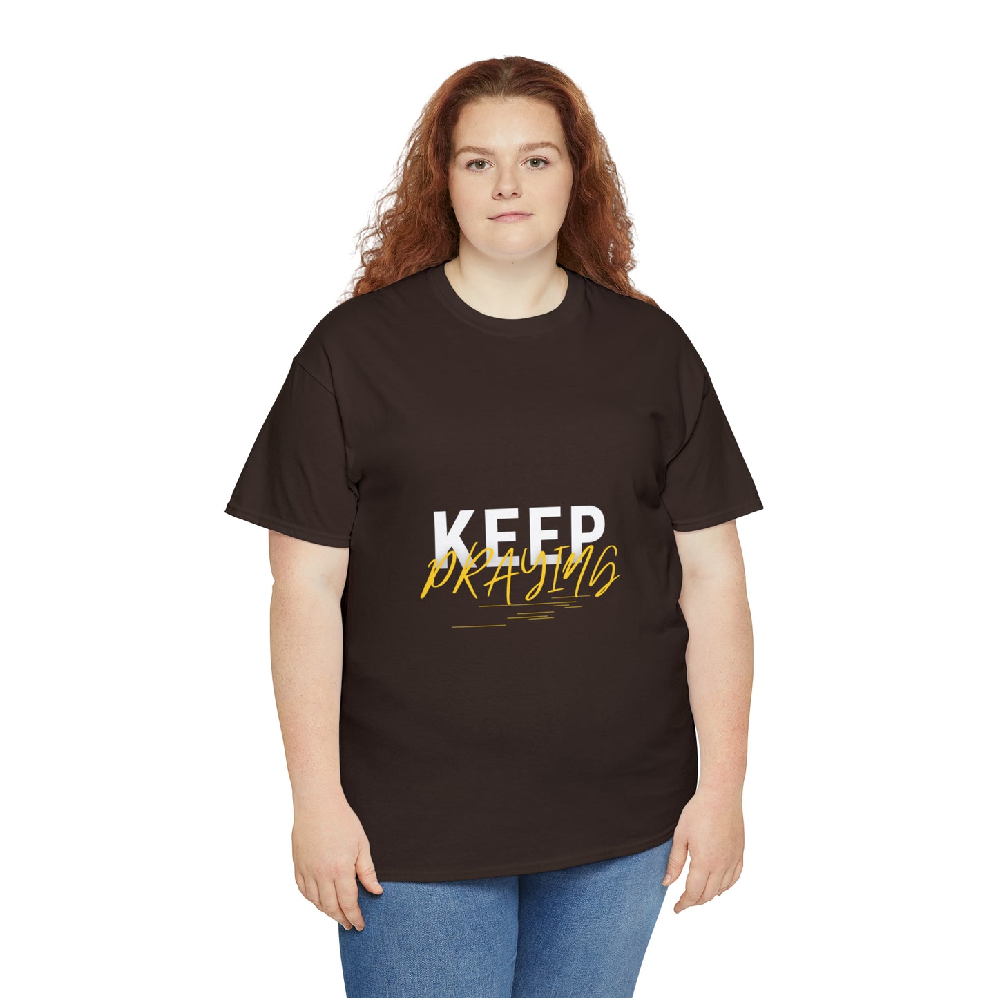 Keep Praying Unisex Heavy Cotton Tee Printify