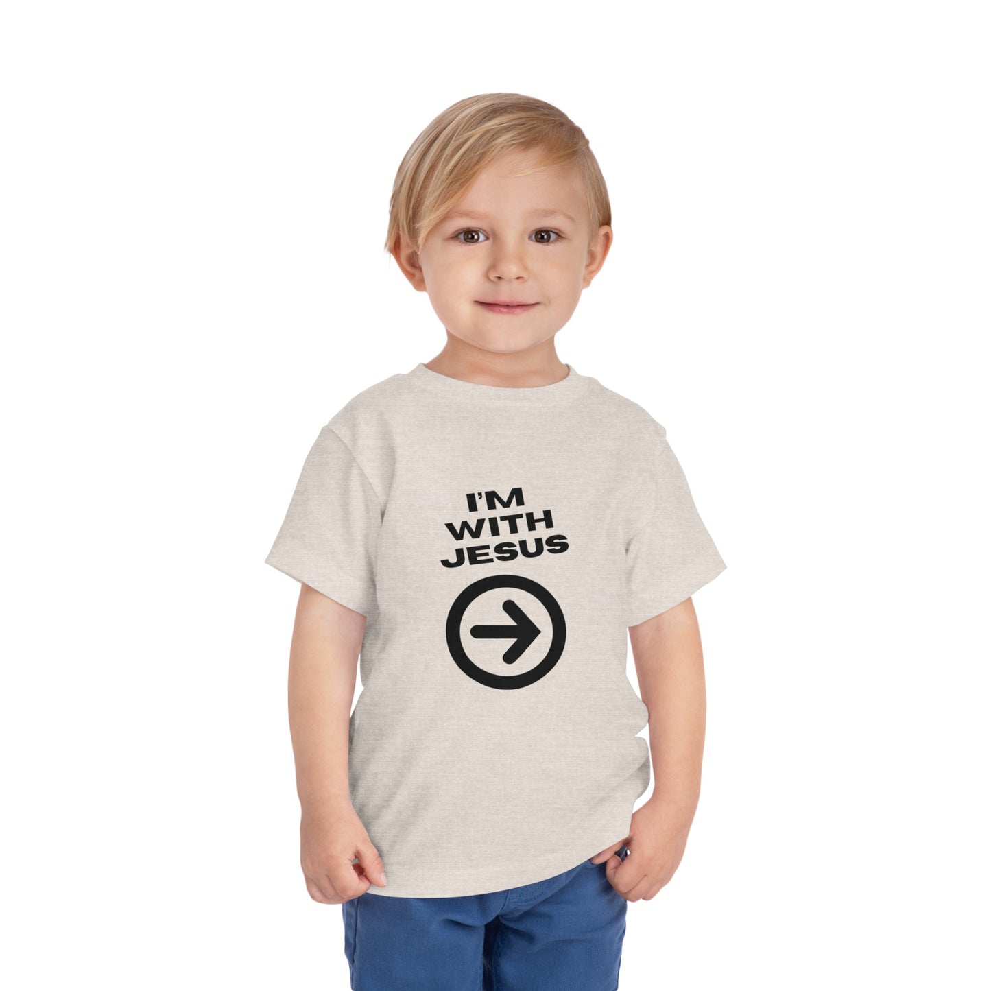 I'm With Jesus Christian Toddler T-Shirt