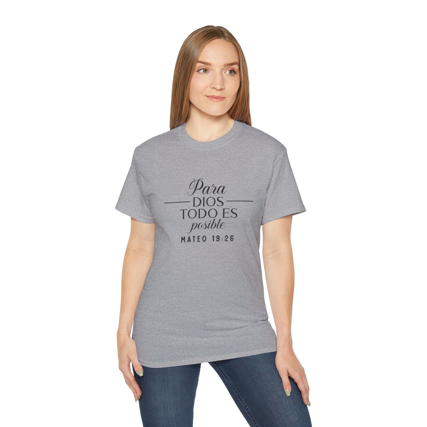 Para Dios Todo Es Posible Christian Spanish Unisex T-shirt Printify