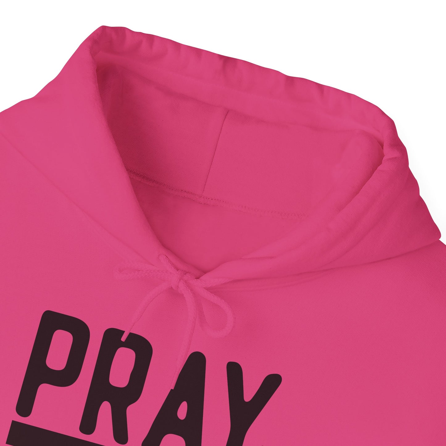 Pray On It Through It Over It Because Adulting Is Hard Without Jesus Unisex Christian Hooded Pullover Sweatshirt