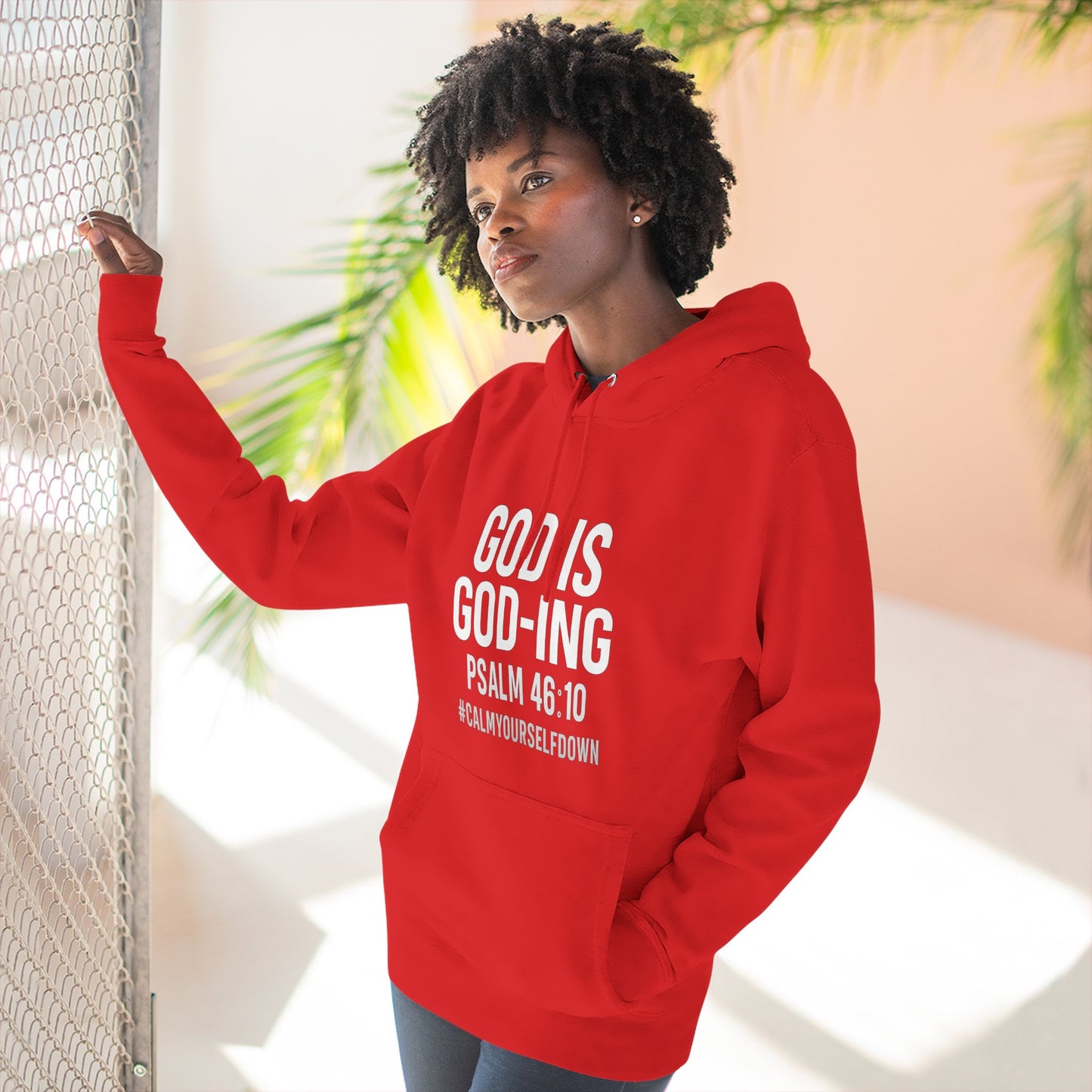 Faith - Inspired Fleece Hoodie | God is Good, Psalm 46:10, Cozy Gift, Spiritual Apparel, Inspirational Hoodie, Everyday Wear - ClaimedbyGodDesigns