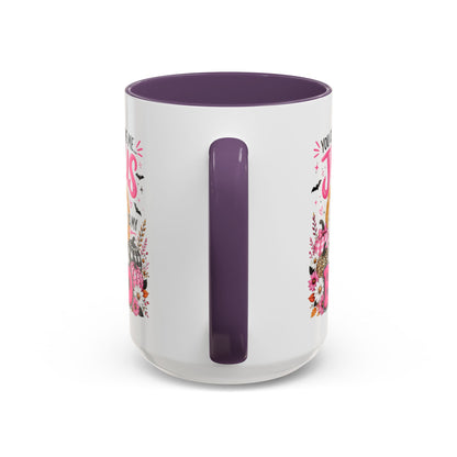 You Can’t Scare Me Jesus Is My Boo Coffee Mug — Halloween Christian Accent Mug