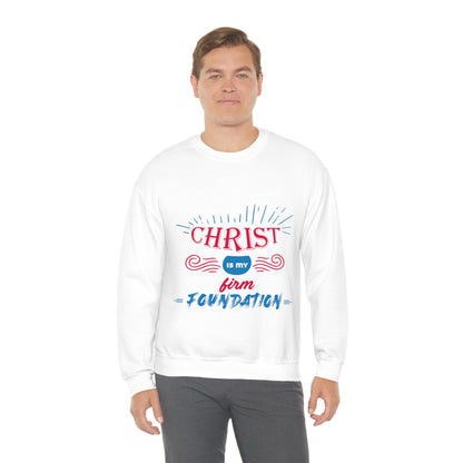 Christ Is My Firm Foundation Unisex Heavy Blend™ Crewneck Sweatshirt