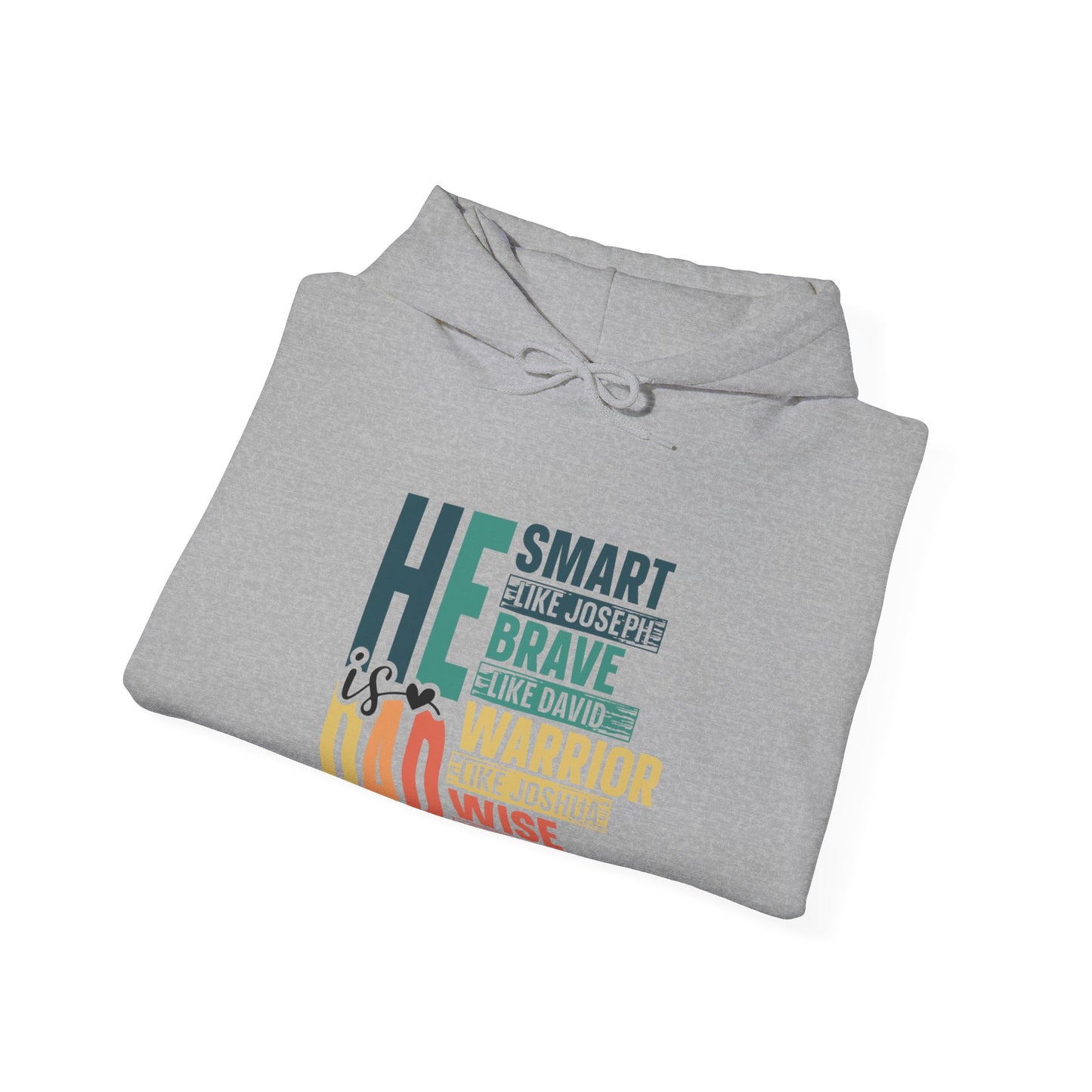 He Is Dad Smart Like Joseph Wise Like Solomon Men's Christian Hooded Pullover Sweatshirt