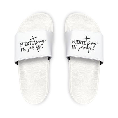 Youth Spiritual Statement Spanish Christian Sandals | Removable-Strap, Summer Footwear, Kids' Casual Shoes, Faith-Inspired Comfort, Fun & Stylish