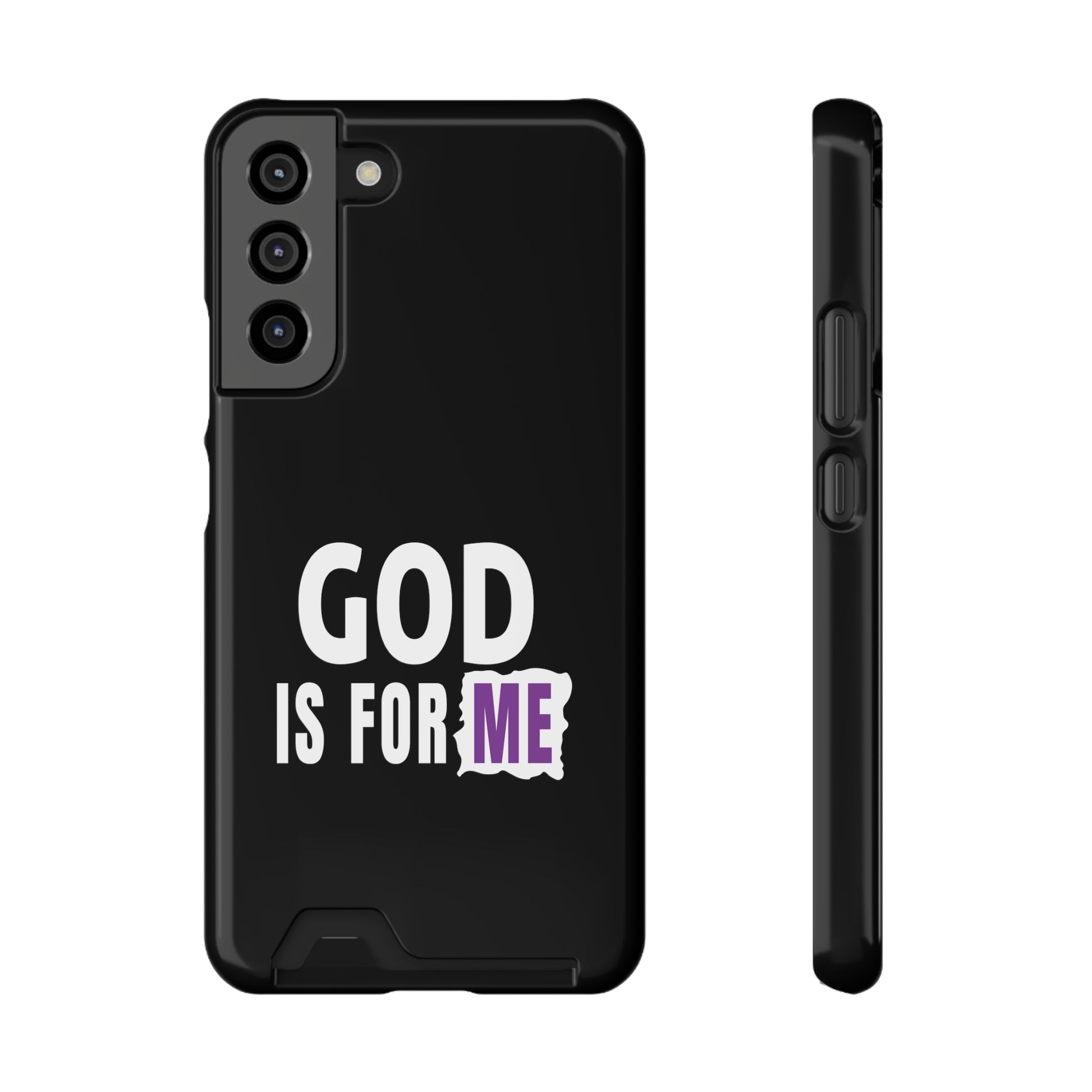 God Is For Me Christian Phone Case With Card Holder Printify