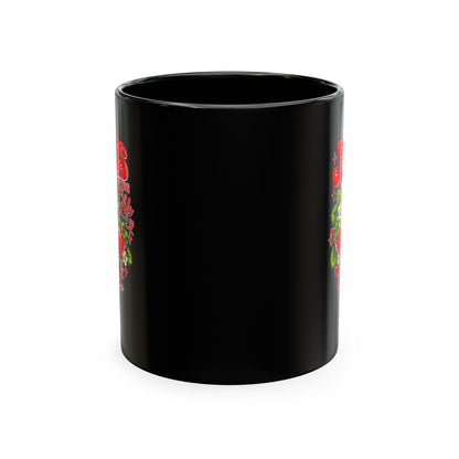 Ceramic Mug — "Jesus Sweetens My Life" Strawberry Faith Coffee Cup