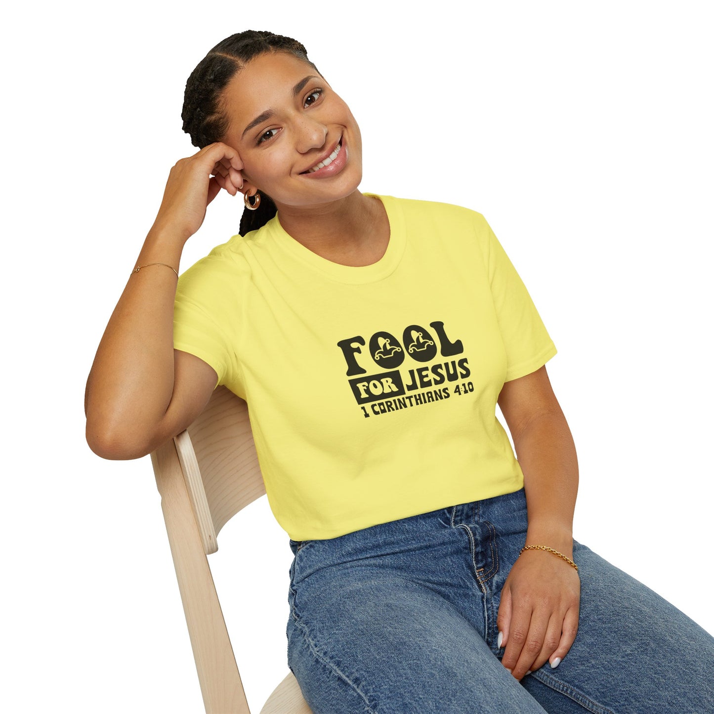 Fool For Jesus Funny Unisex Christian T-shirt