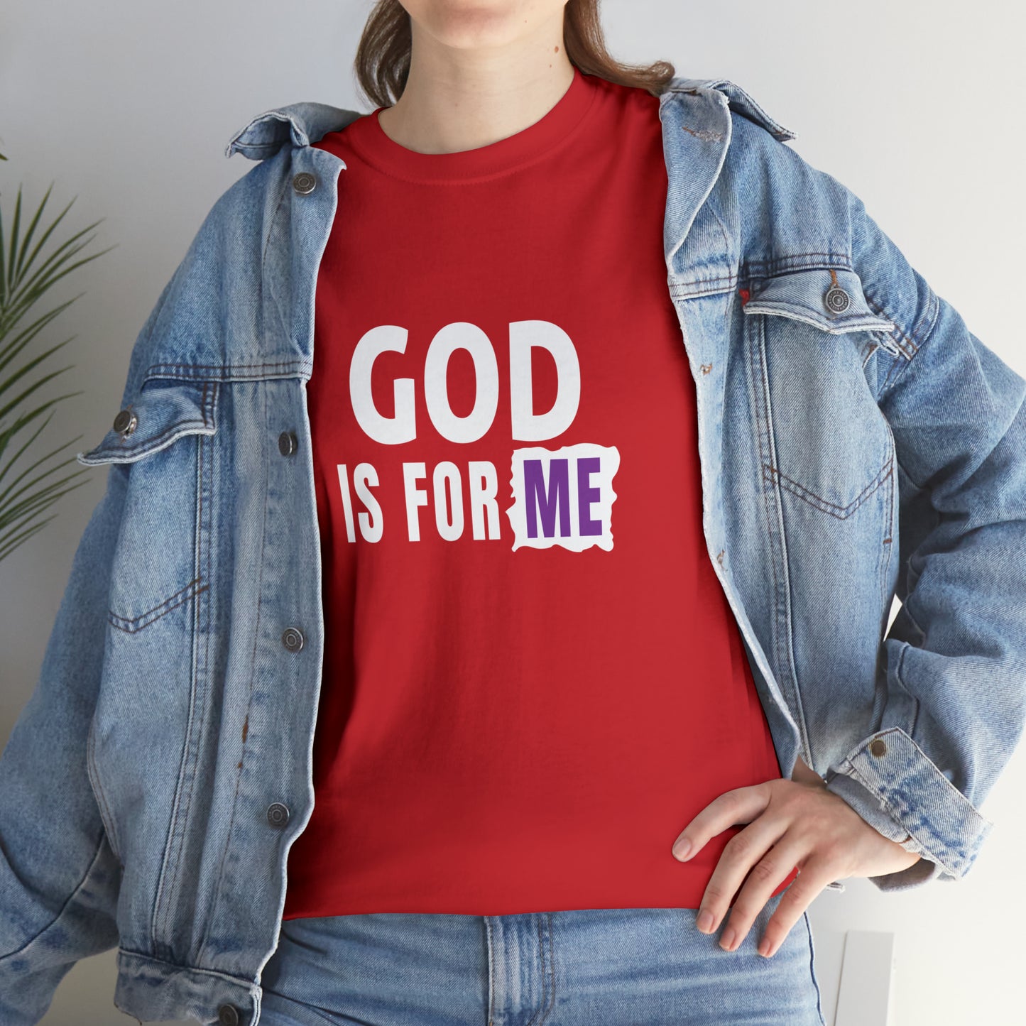 God Is For Me Unisex Heavy Cotton Tee Printify