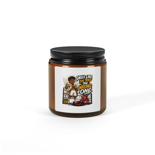 Soy Candle — 'Smells Like the Wrong One' Amber Jar Scented Candle