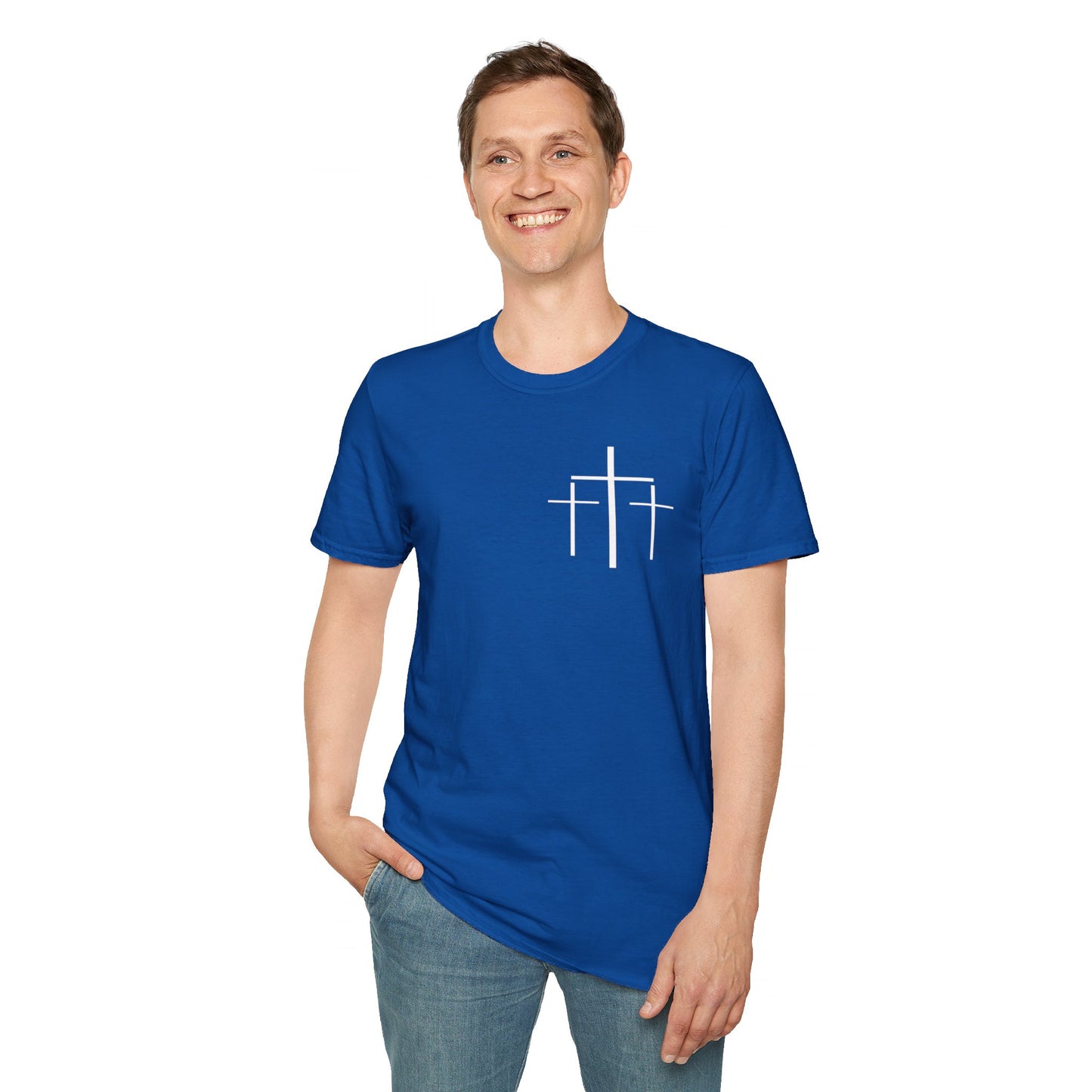 Faith Over Fear 3 Crosses   Christian Unisex T-shirt