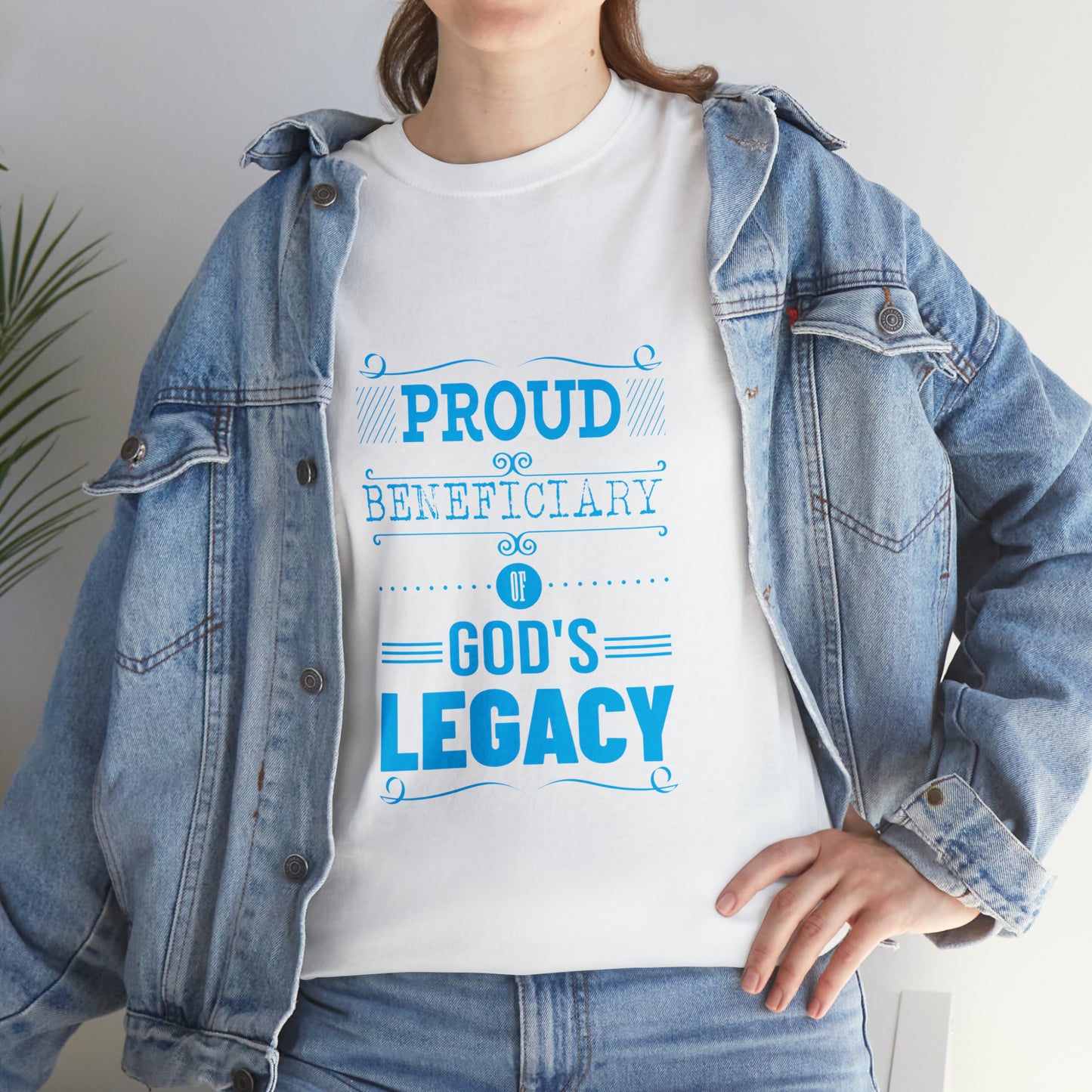 Proud Beneficiary Of God's Legacy Unisex Heavy Cotton Tee