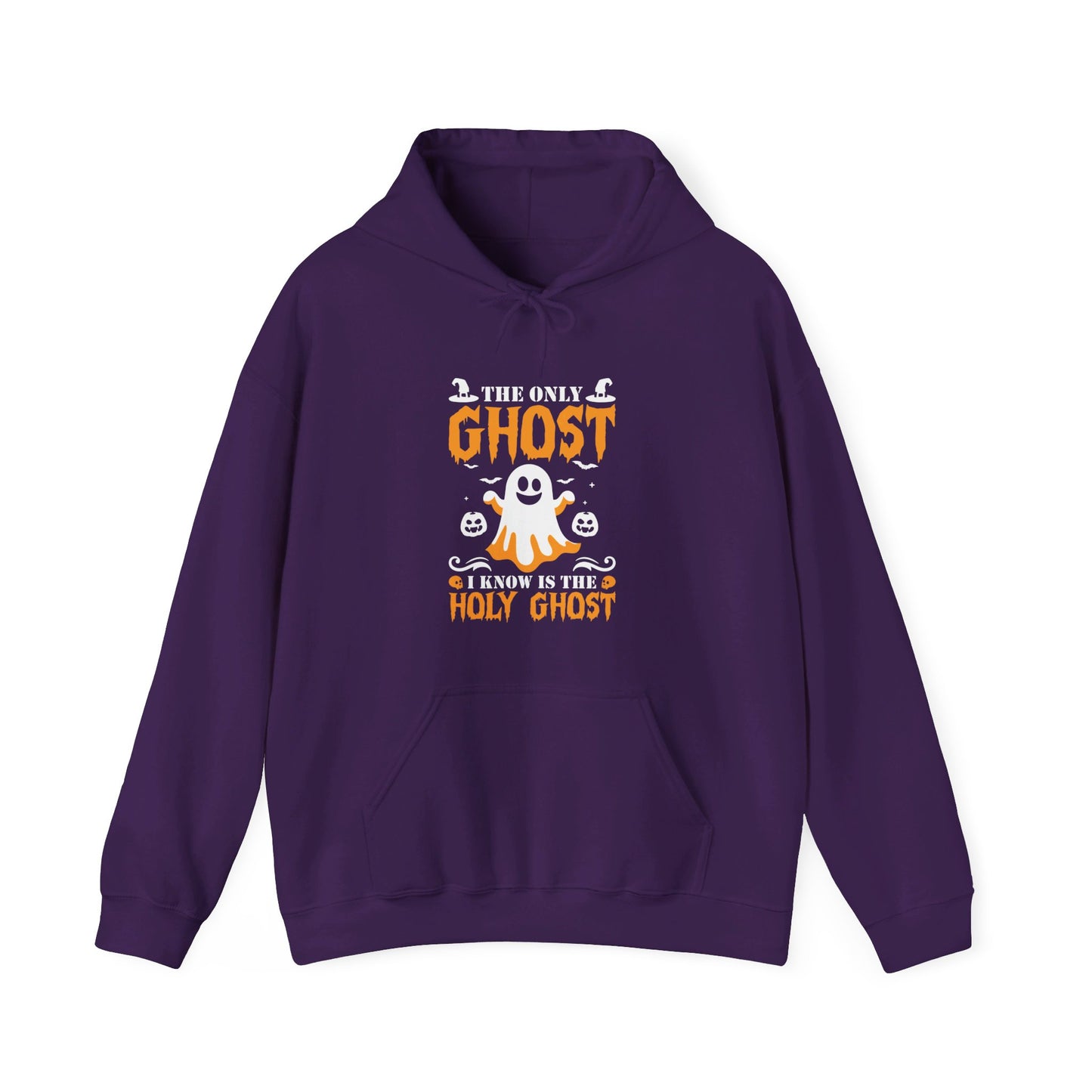 The Only Ghost I Know Is The Holy Ghost Halloween Unisex Christian Pullover Hooded Sweatshirt