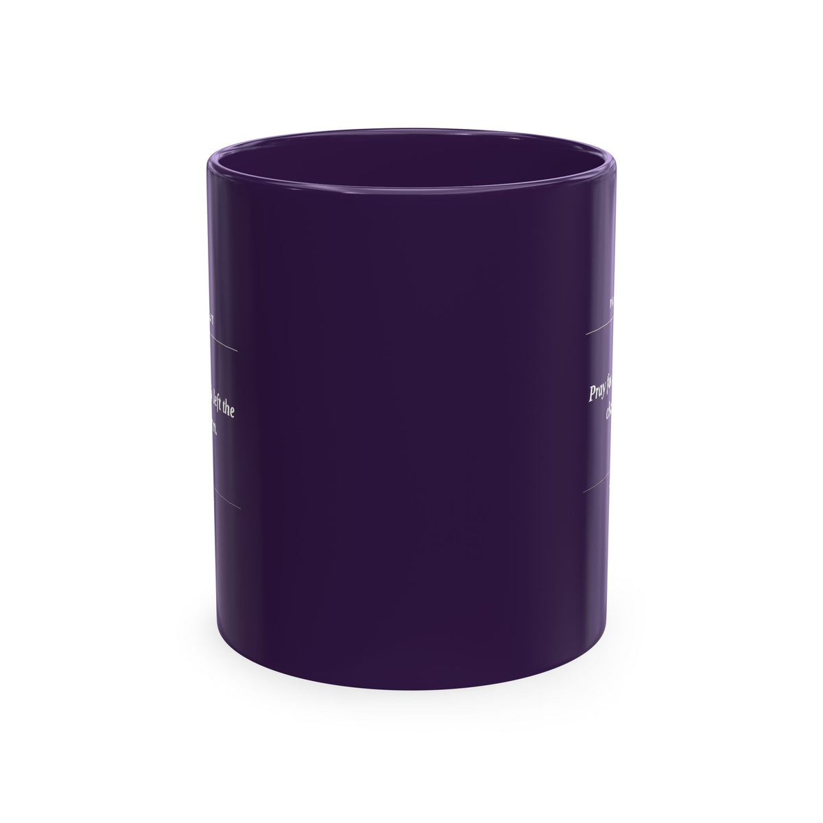 Prayer Request Ceramic Mug — 'Pray for My Peace' Inspirational Religious Coffee Cup