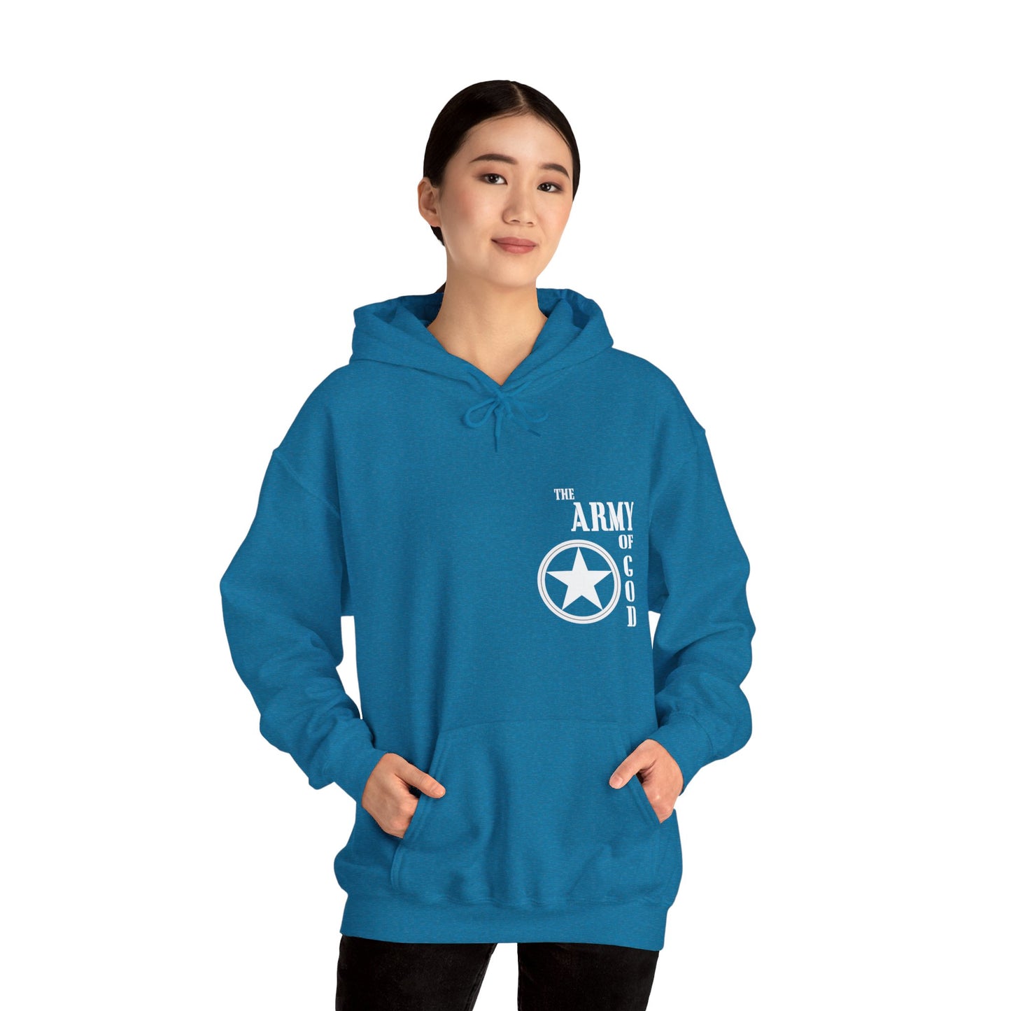 The Army Of God Unisex Christian Hooded Pullover Sweatshirt