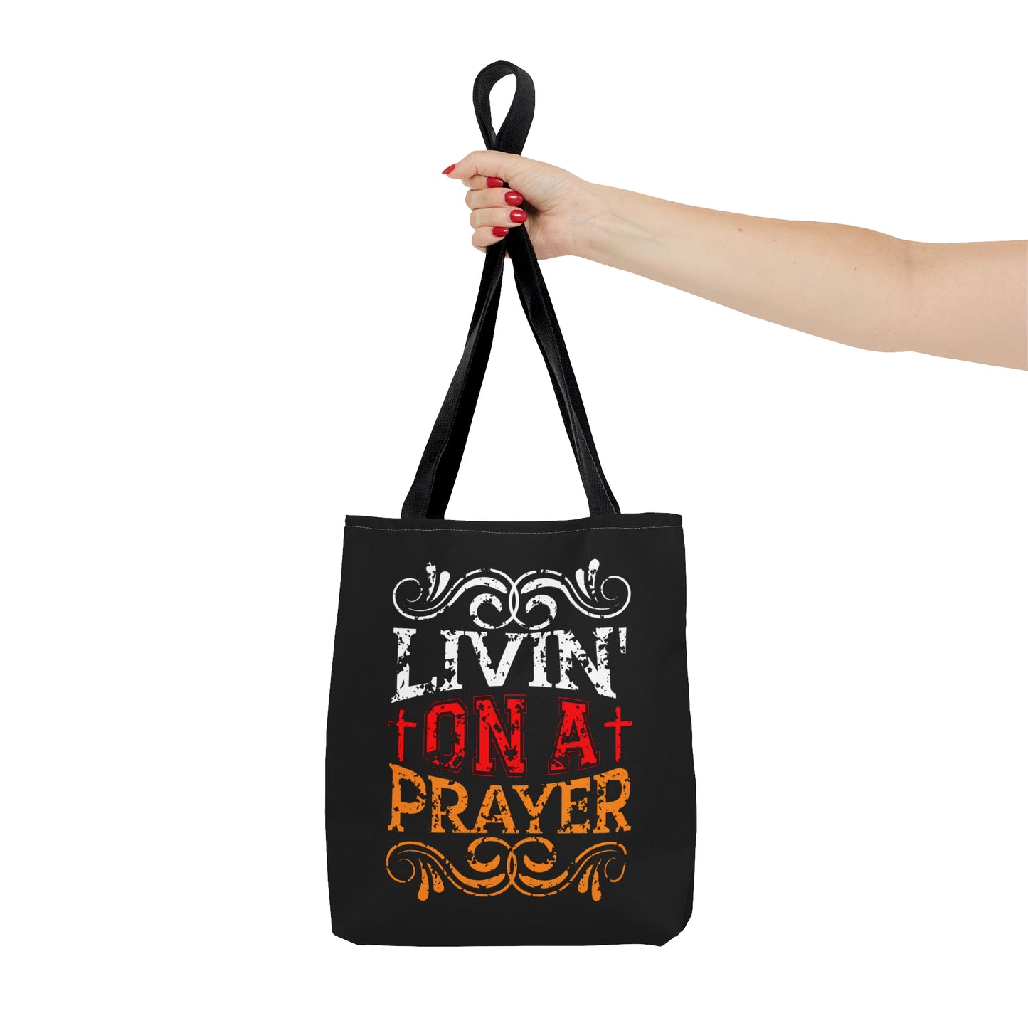 Livin On A Prayer Christian Tote Bag Printify