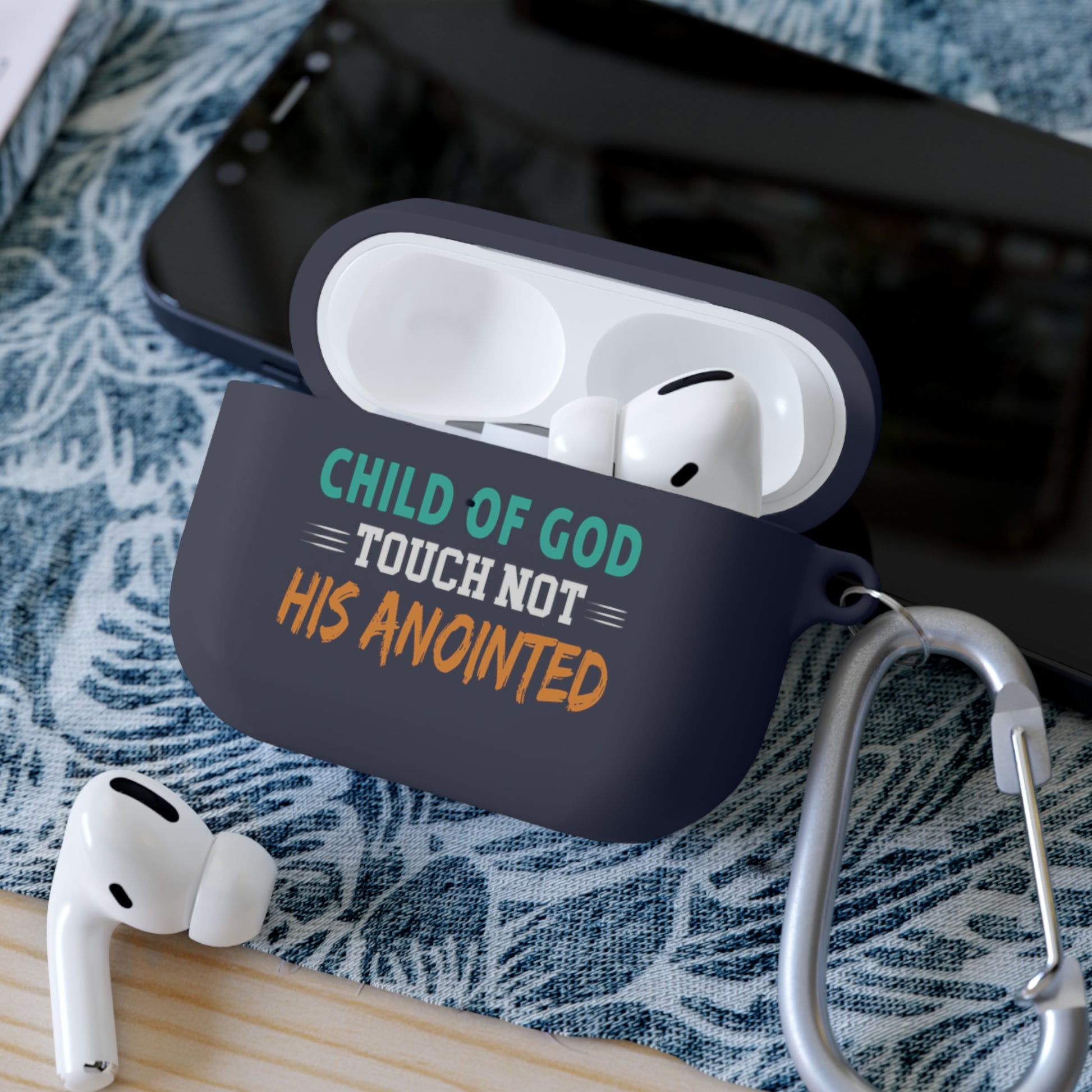 Child Of God Touch Not His Annointed Christian Airpod / Airpods Pro Case cover Printify