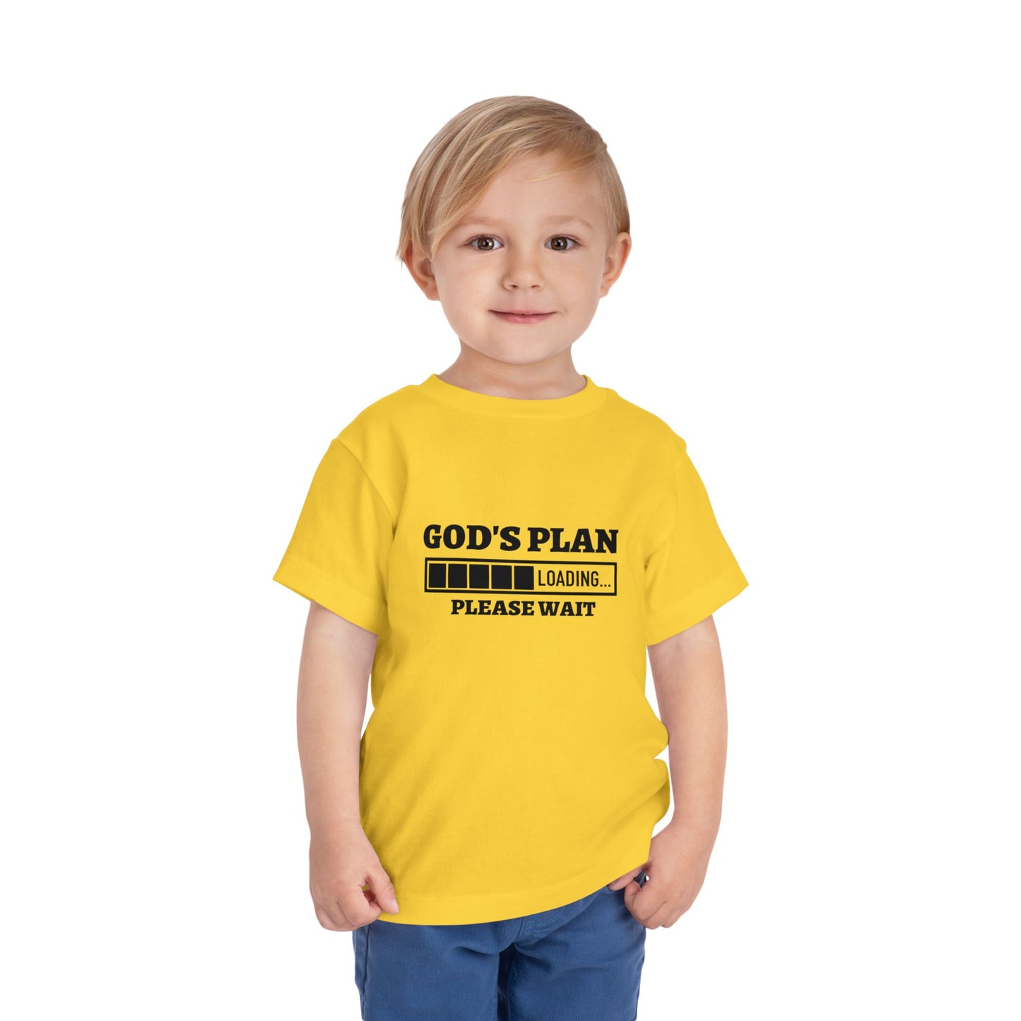 God's Plan Loading Please Wait Christian Toddler T-Shirt