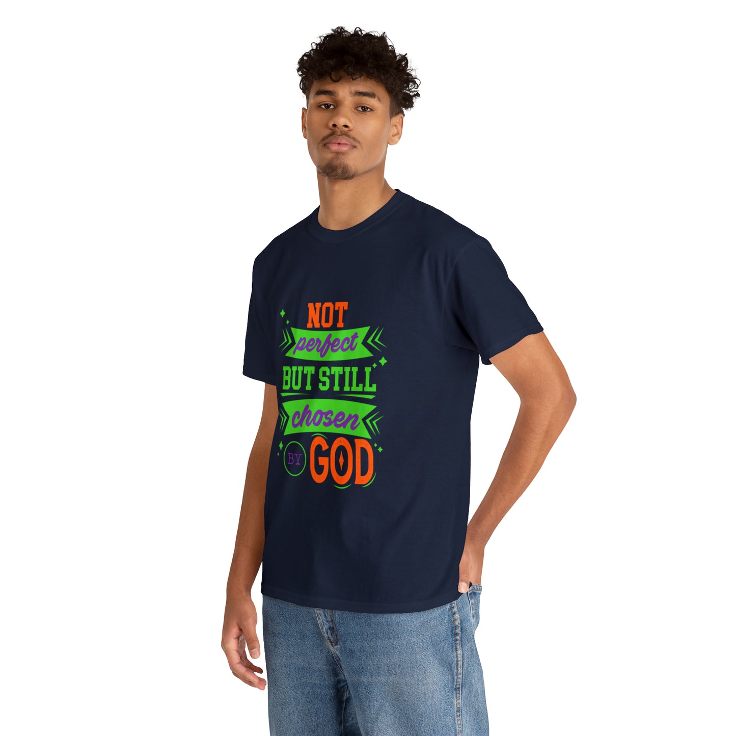 Not Perfect But Still Chosen By God Unisex Heavy Cotton Tee