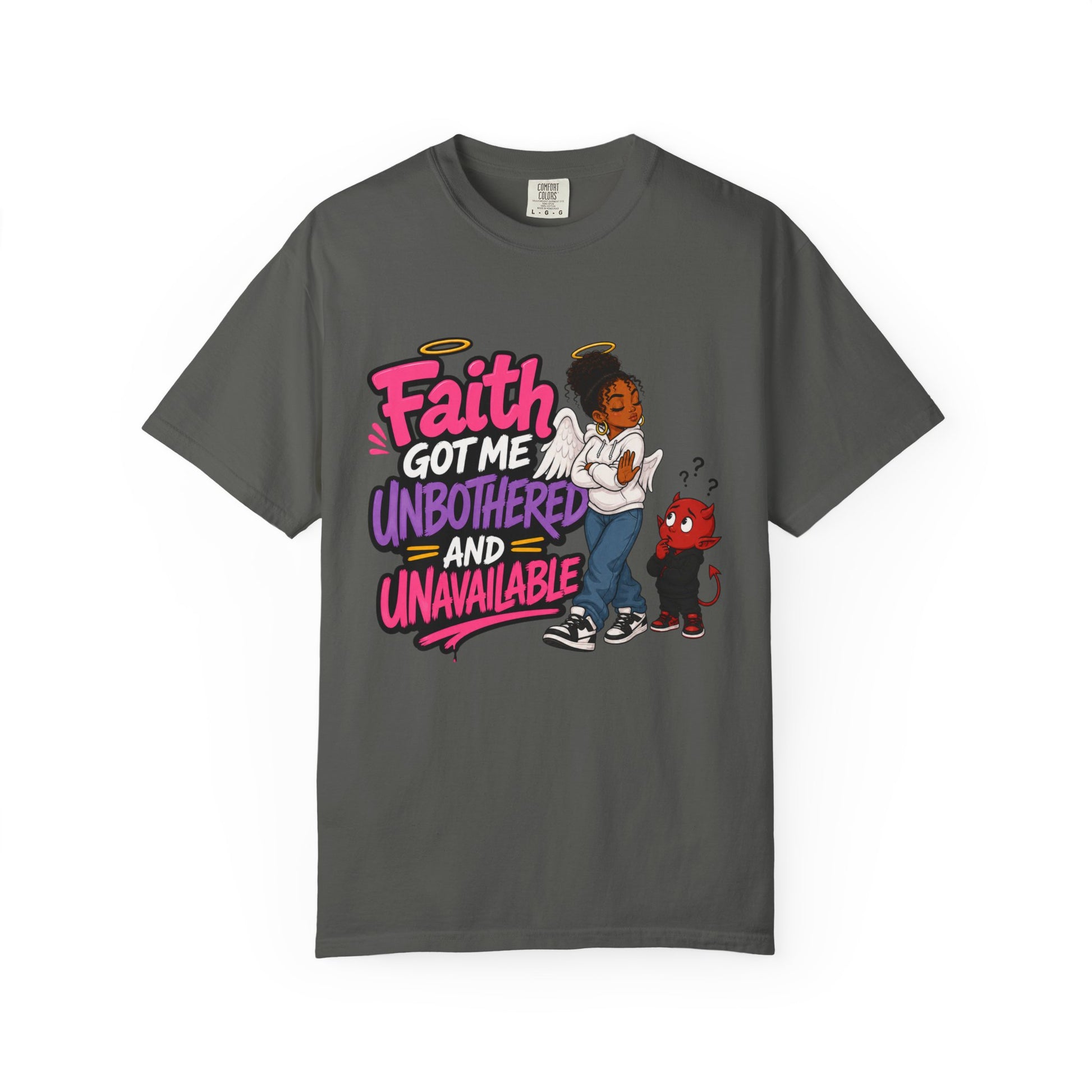 Faith Got Me Unbothered T-Shirt — Christian Inspirational Graphic Tee - ClaimedbyGodDesigns