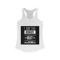 I Am the Nobody The World Saw But The One He Knew Was Worth Dying For slim fit tank-top