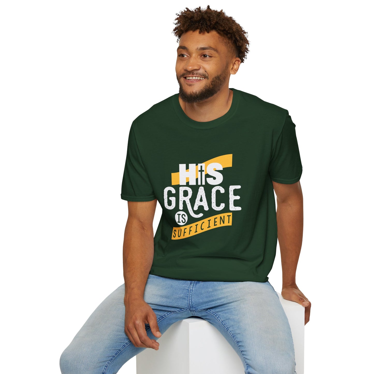 His Grace Is Sufficient  Unisex Christian T-shirt