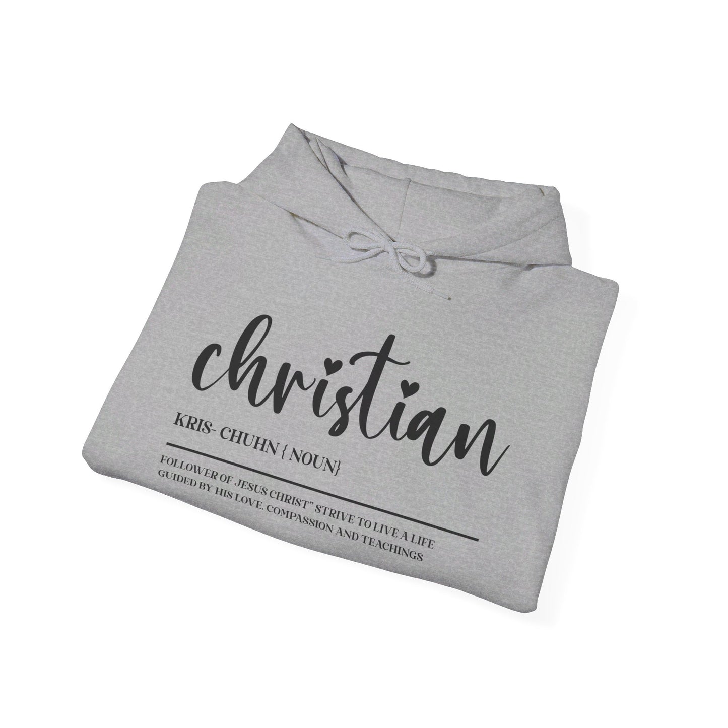 I Am A Christian Follower Of Christ  Unisex Christian Pullover Hooded Sweatshirt