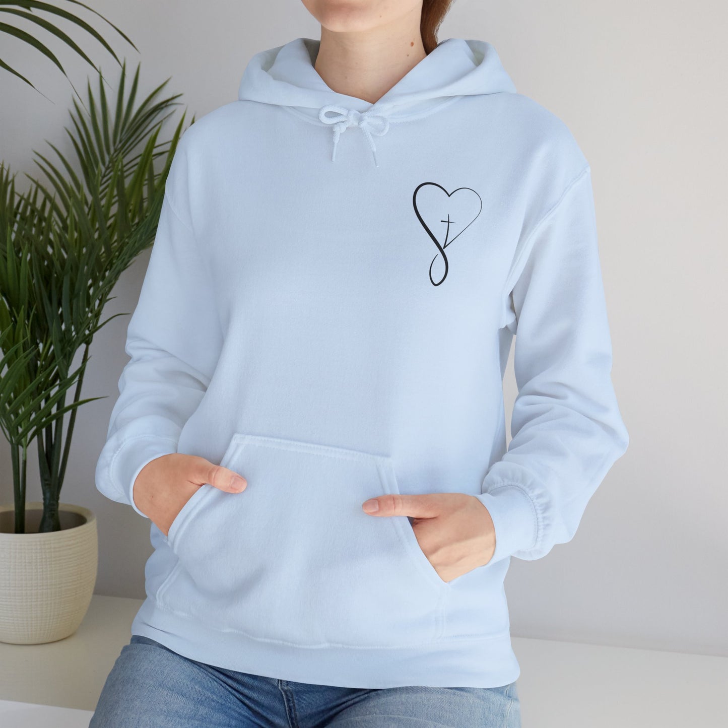 Chosen (angel wings) Women's Christian Hooded Pullover Sweatshirt