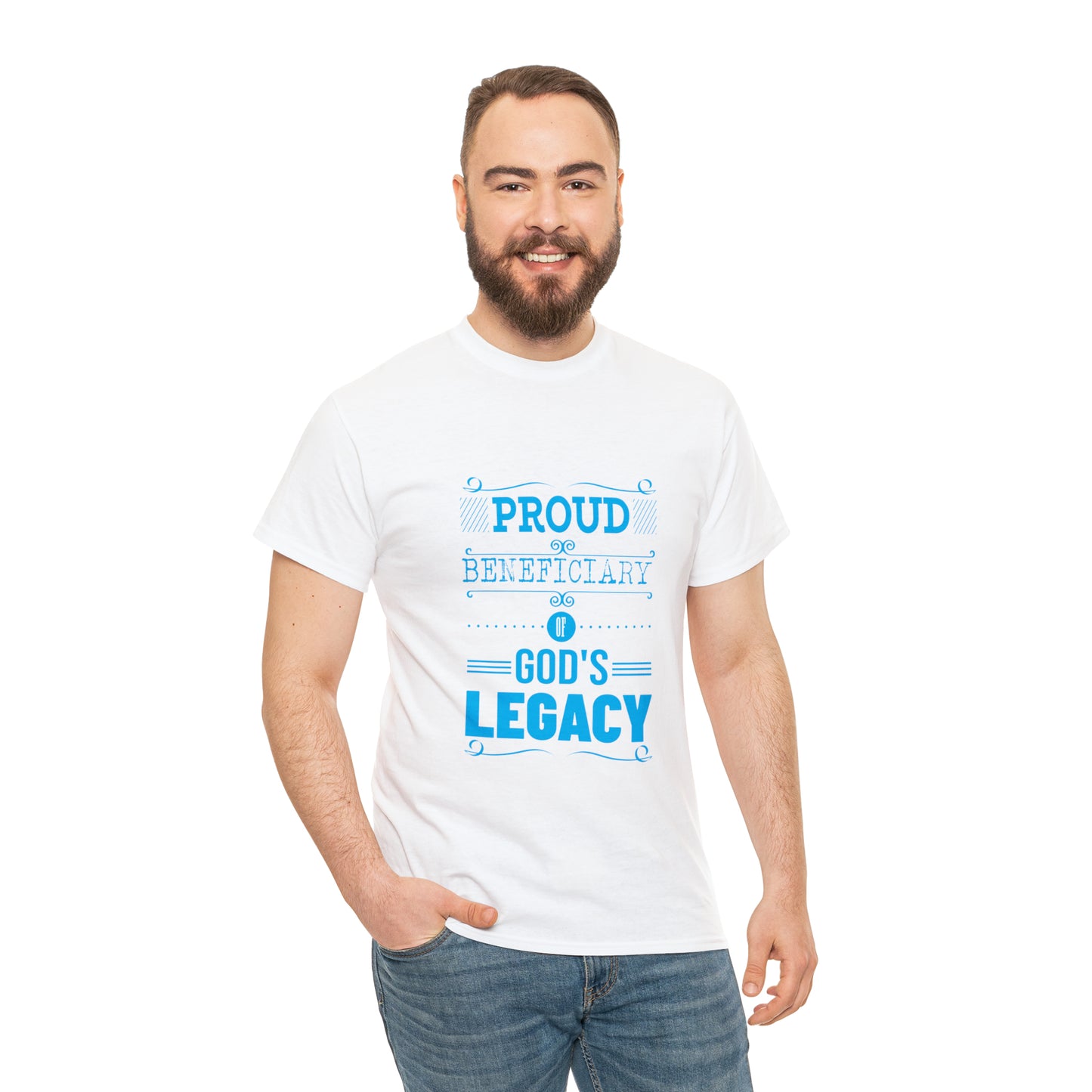 Proud Beneficiary Of God's Legacy Unisex Heavy Cotton Tee