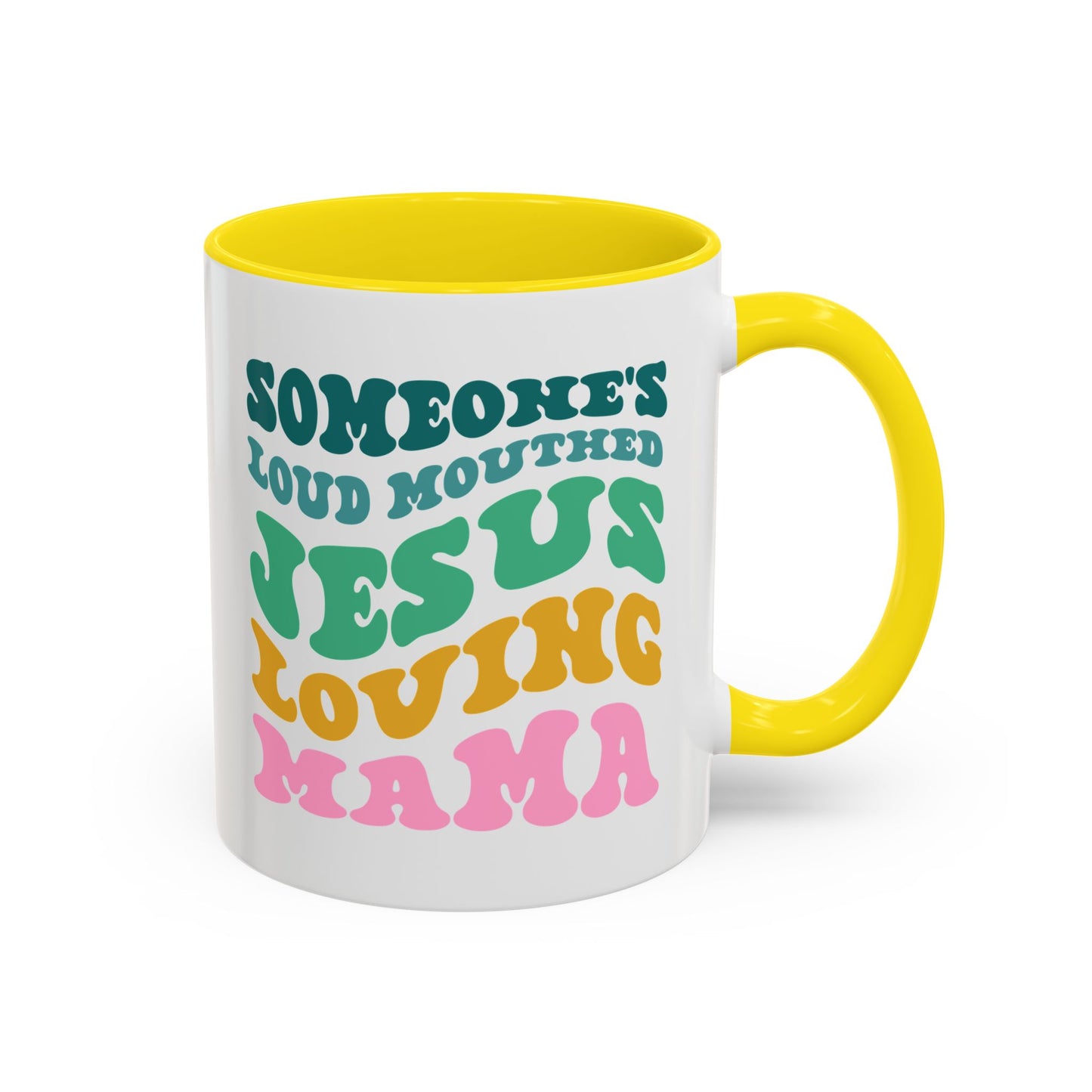 Loud-Mouthed Loving Mama Coffee Mug - Ideal Gift for Moms, Funny Mug, Faith-Based Gift, Colorful Tea Cup, Mother's Day Surprise
