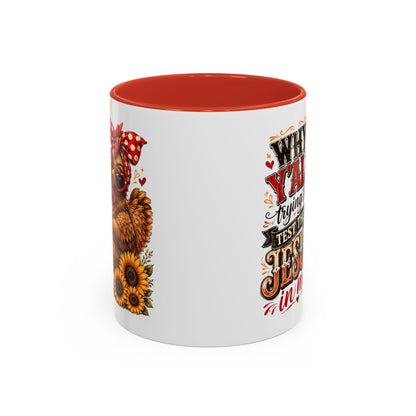 Why Y'all Trying to Test the Jesus in Me Christian Accent Ceramic Coffee Mug