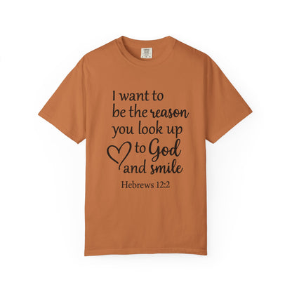 Inspirational Unisex T-Shirt -Smile, Faith-Based Apparel, Religious Gift, Christian Tee, Motivational Shirt, Everyday Wear