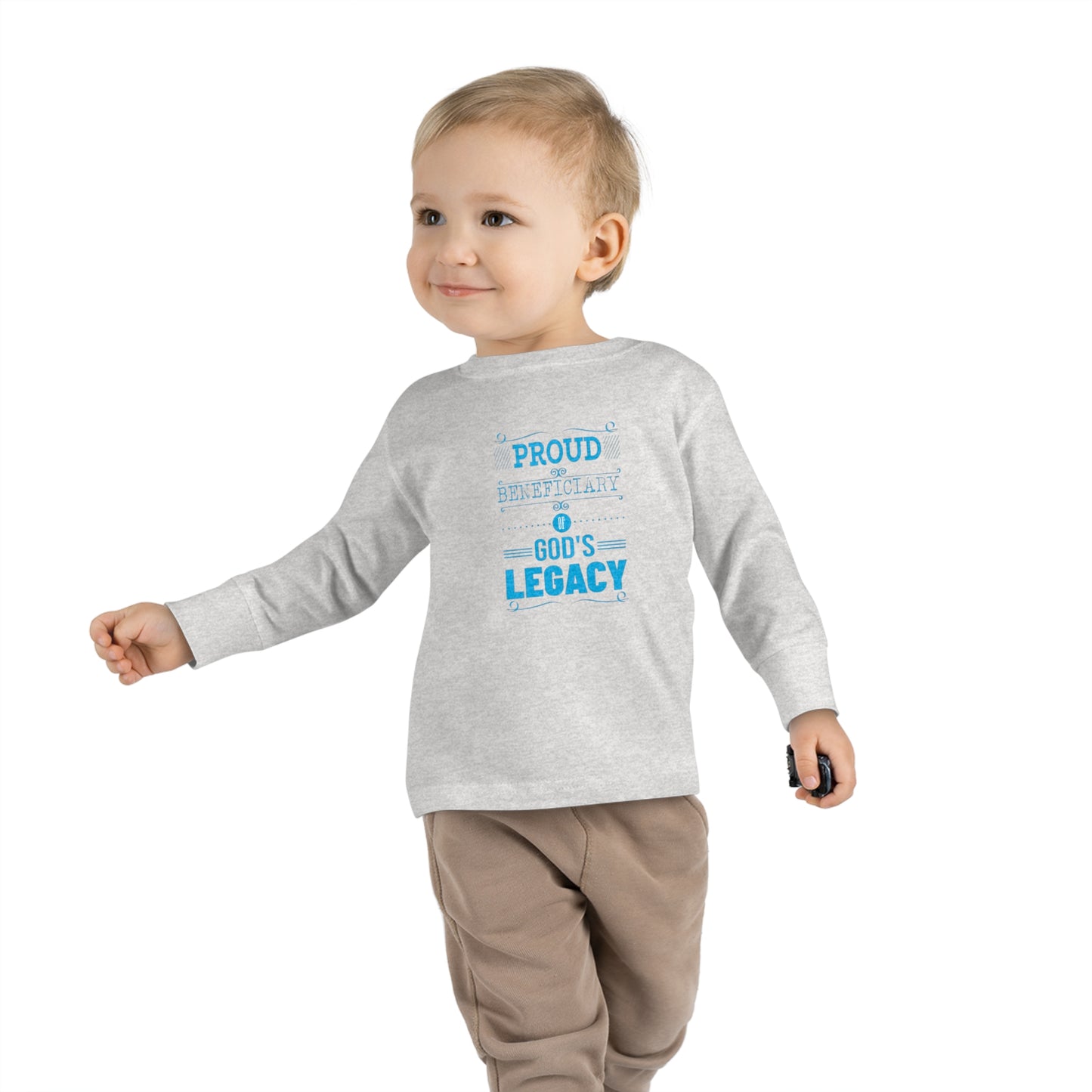 Proud Beneficiary Of God's Legacy Toddler Christian Sweatshirt Printify