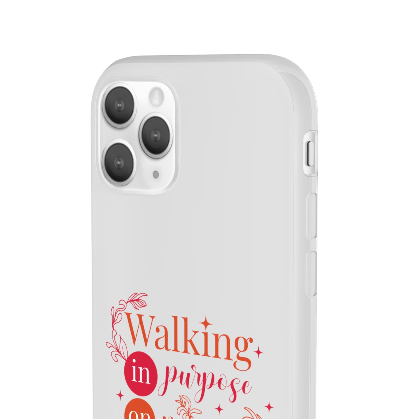 Walking In Purpose On Purpose For His Purpose  Flexi Phone Case