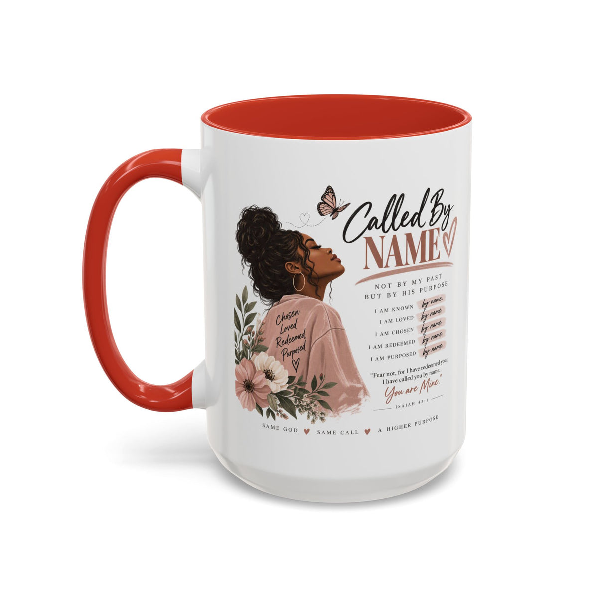 Called By Name Coffee Mug — Inspirational Christian Gift for Her (11/15oz)
