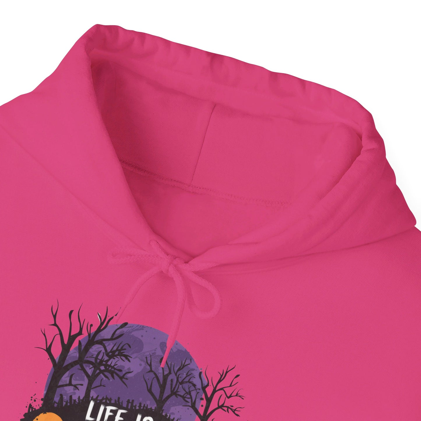 Life Is Scary Without Jesus Halloween Unisex Christian Pullover Hooded Sweatshirt