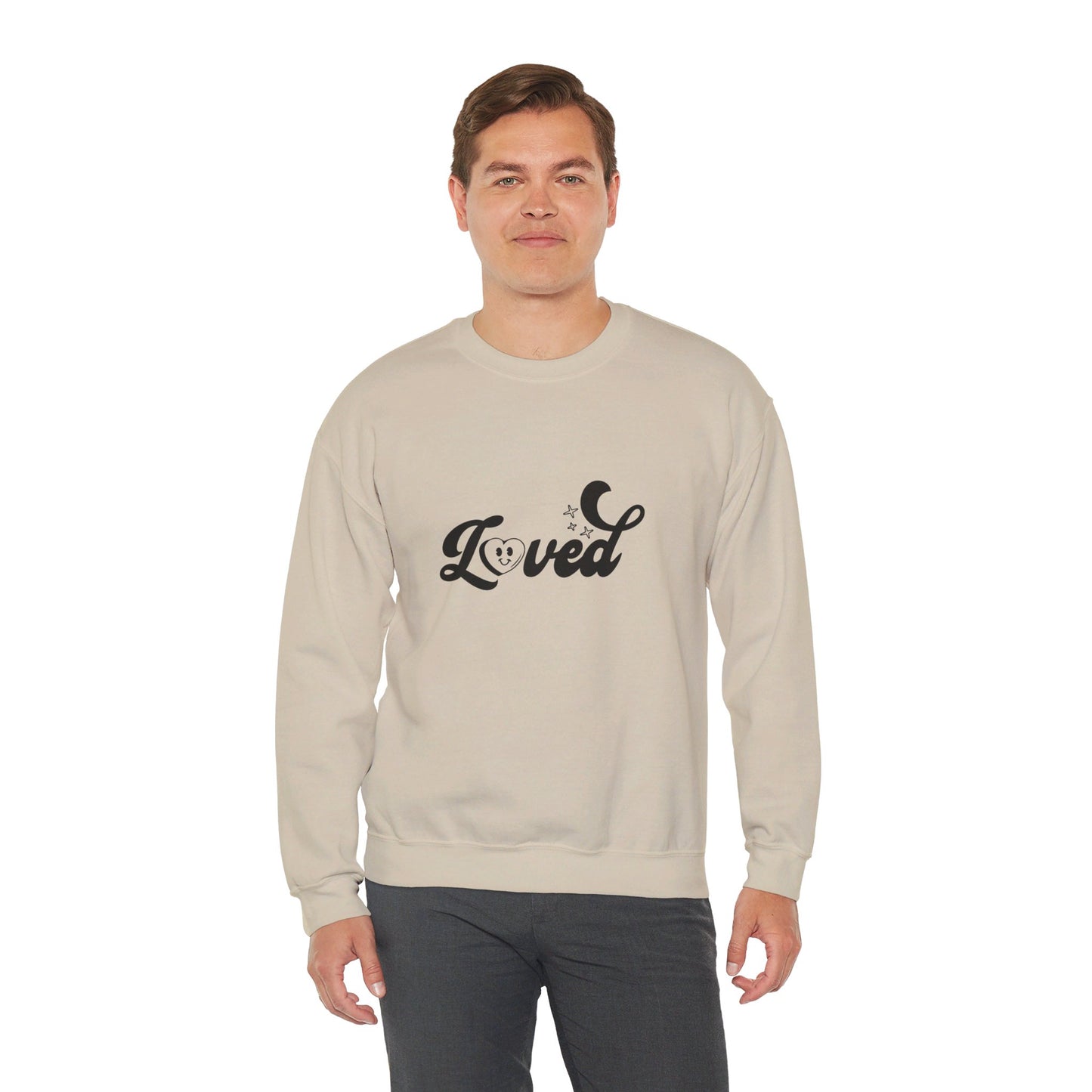 Romans 5:8 You Are Loved More Than You Will Ever Know Unisex Heavy Blend™ Crewneck Christian Sweatshirt