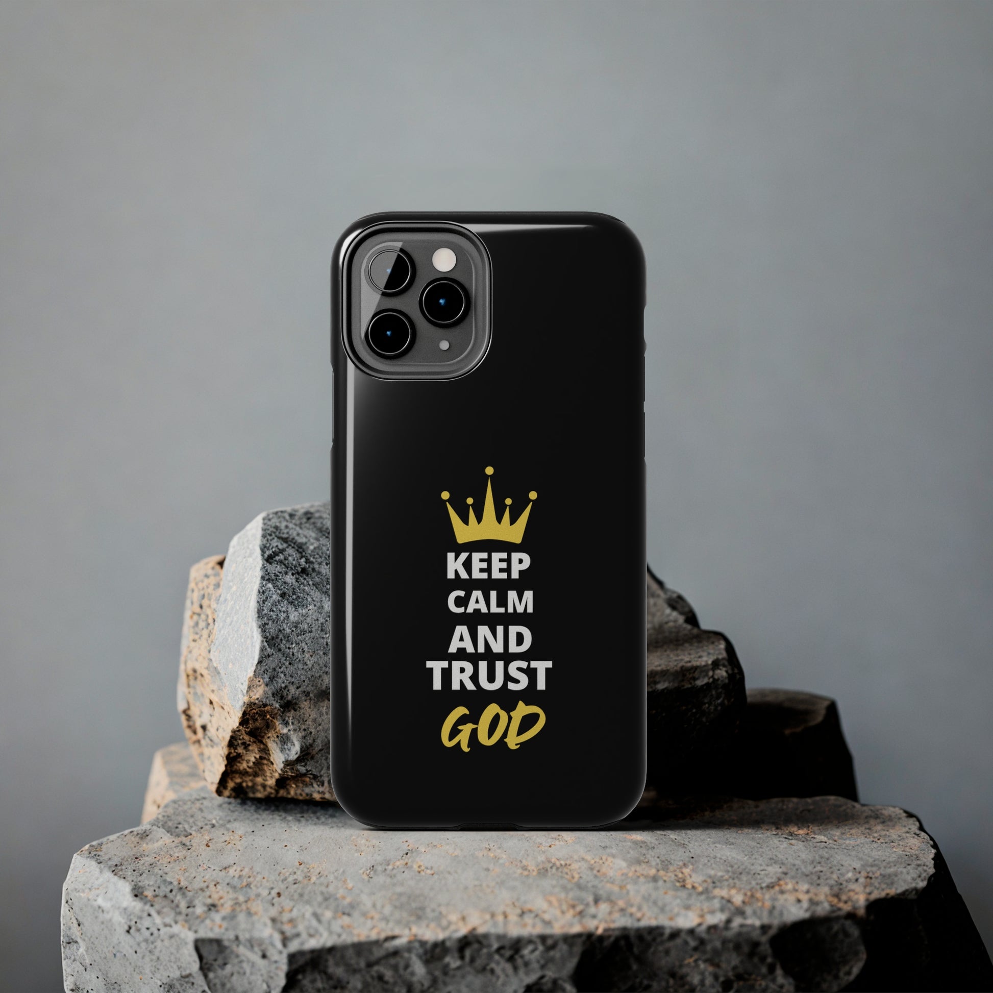 Keep Calm And Trust God Christian Phone Tough Phone Cases, Case-Mate Printify